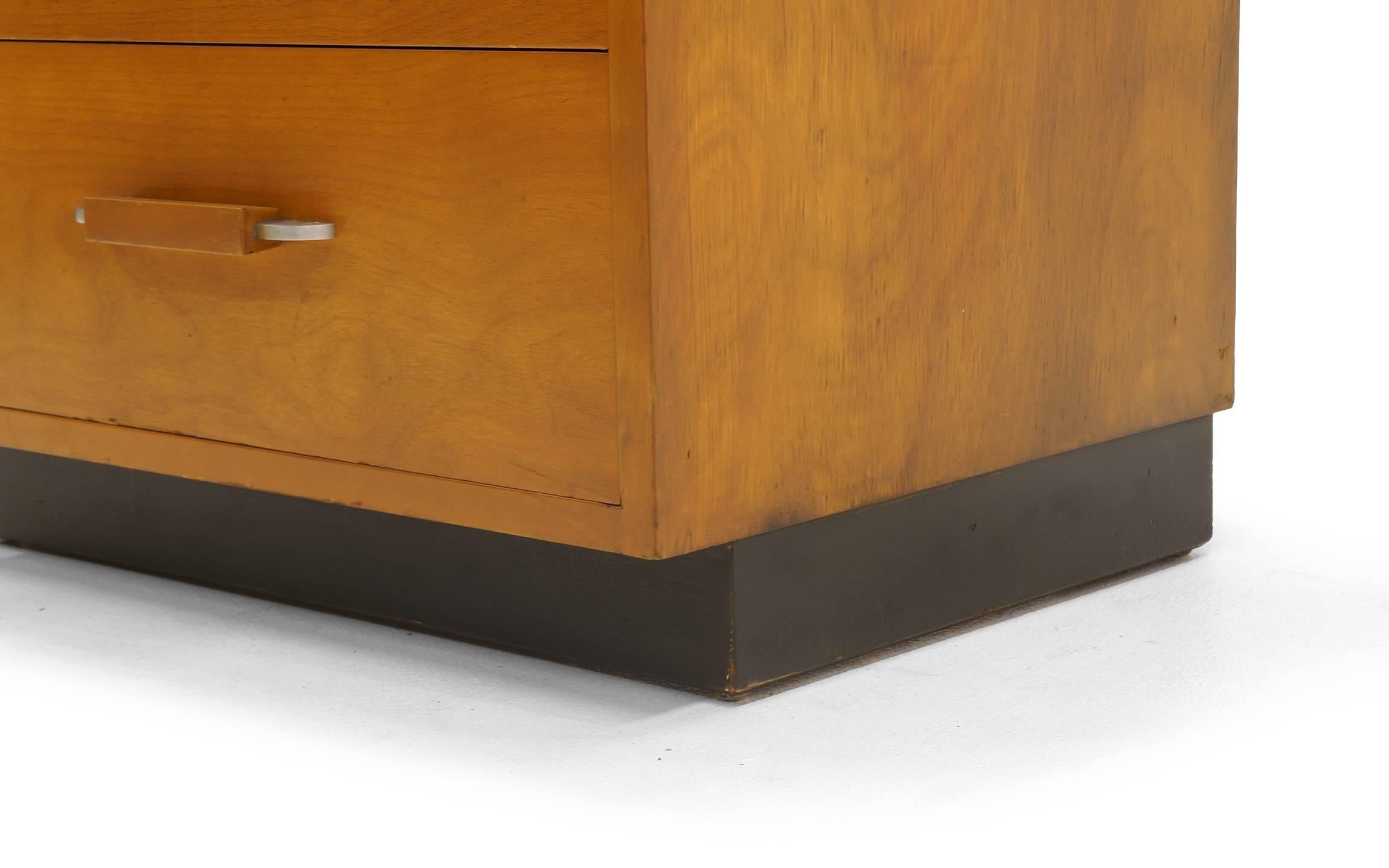 Mid-20th Century Four-Drawer Birch Cabinet Designed by Eliel Saarinen