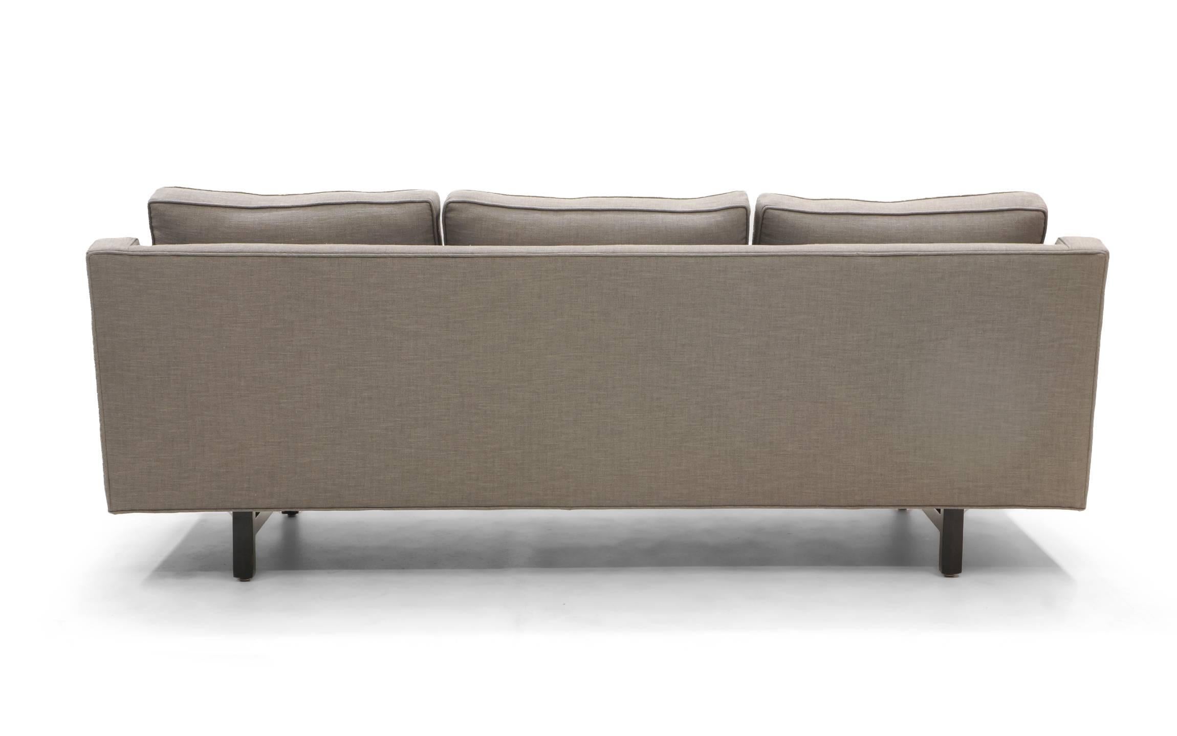 Three-Seat Sofa by Edward Wormley for Dunbar, Fully Restored, Like New 3