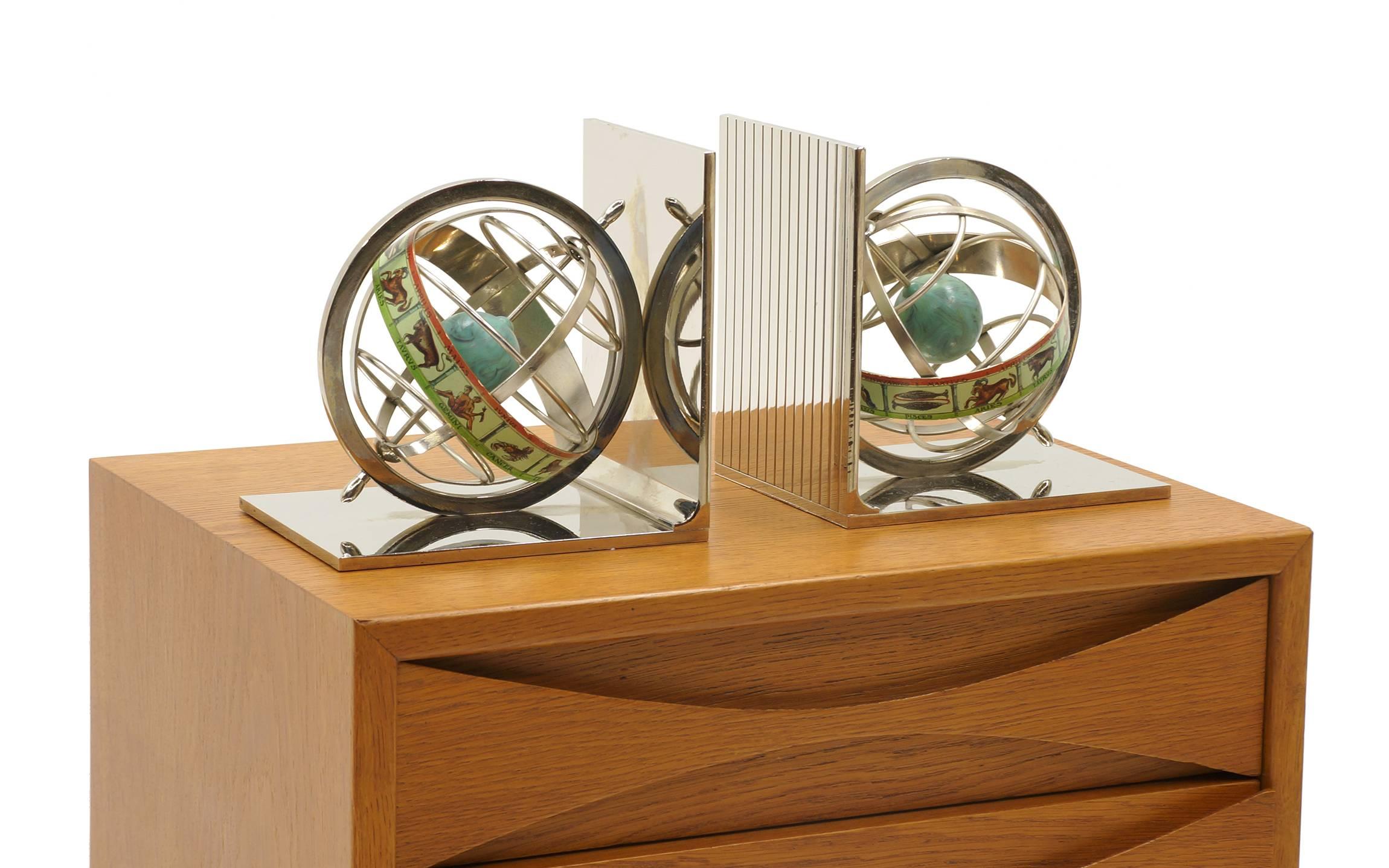 Late 20th Century Zodiac Bookends, Italy, 1970s
