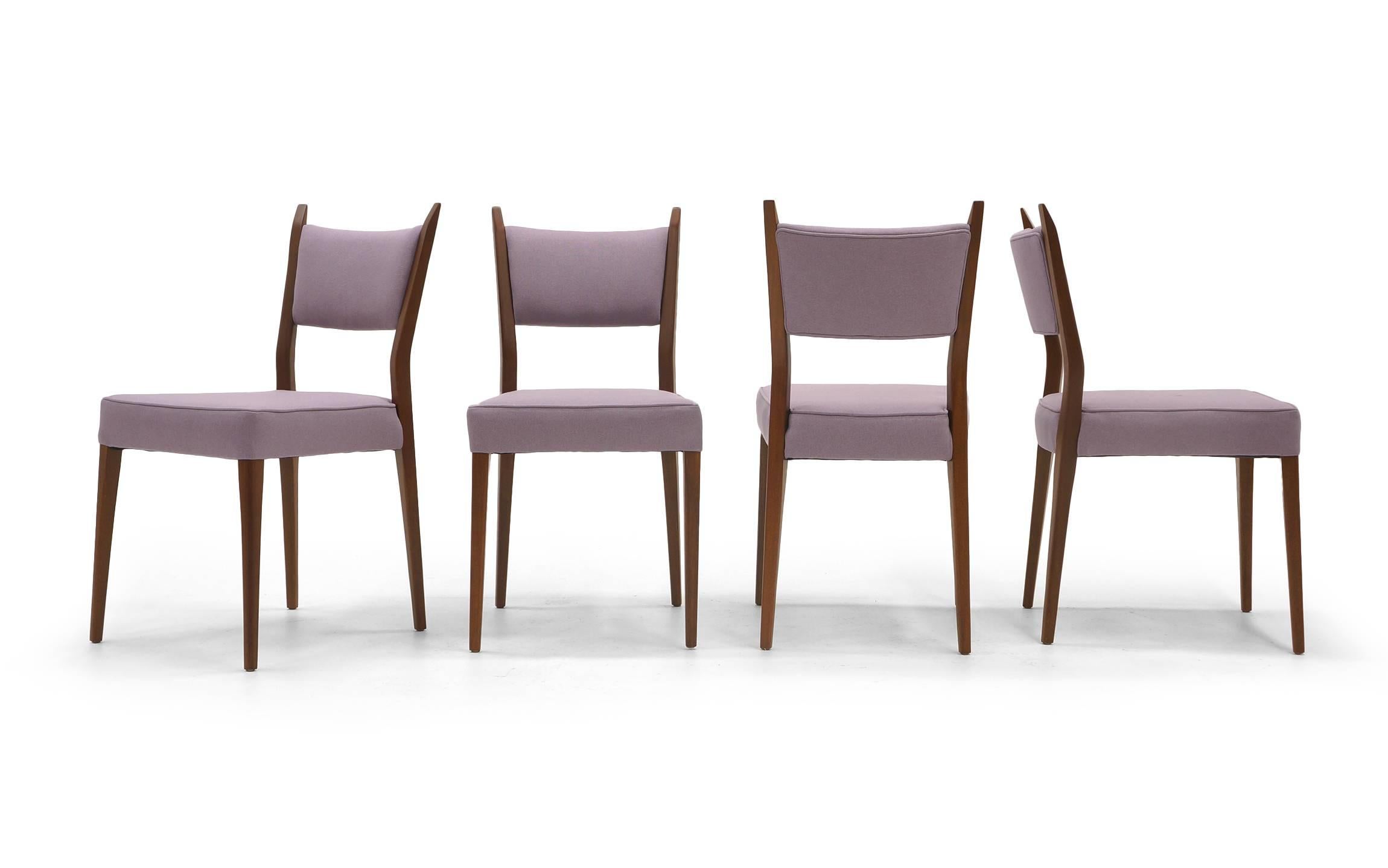American Set of Ten Dining Chairs by Paul McCobb for Calvin, New Lavender Upholstery