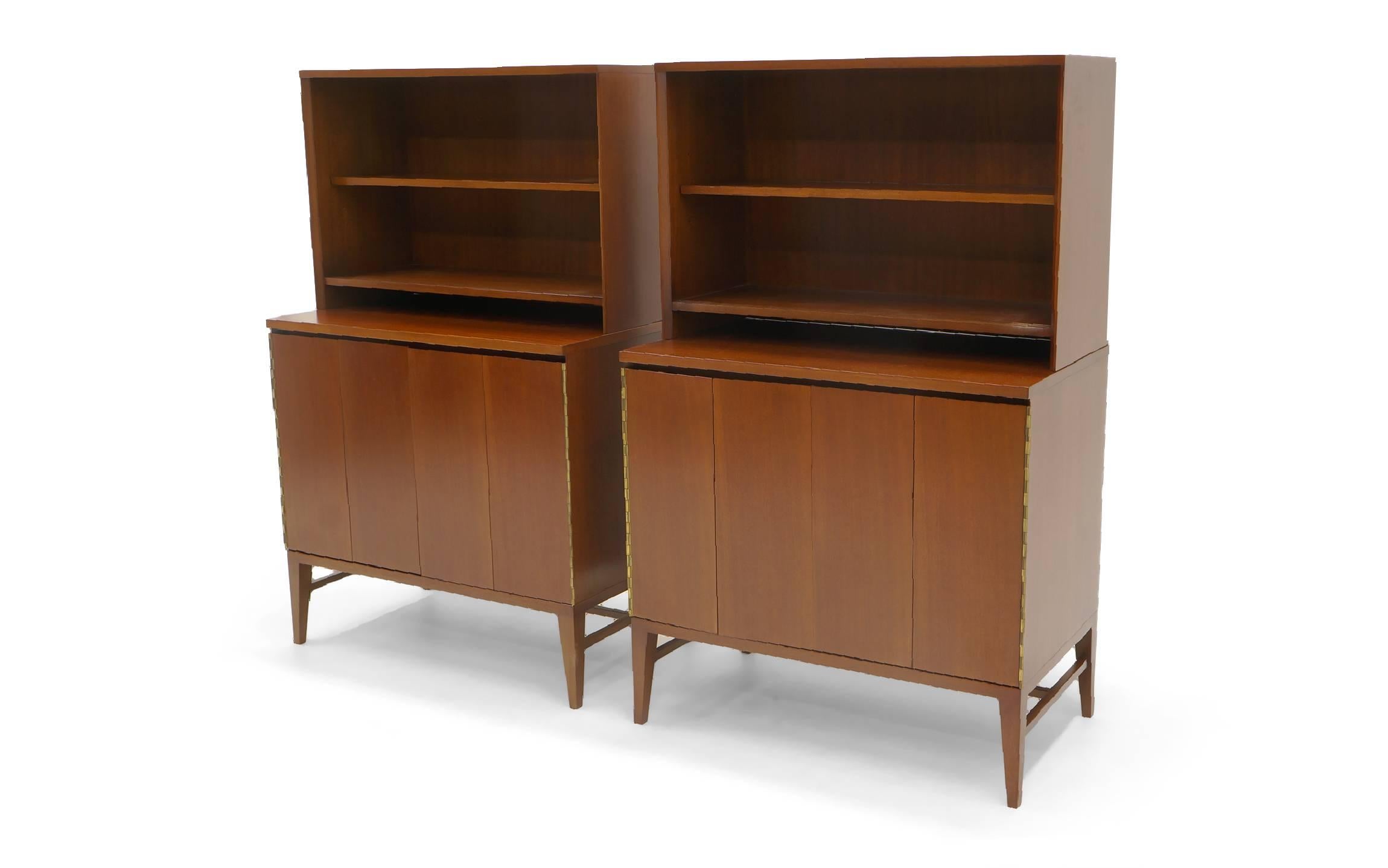 Mid-Century Modern Pair of Paul McCobb Storage Cabinets for Use with or Without the Top Section