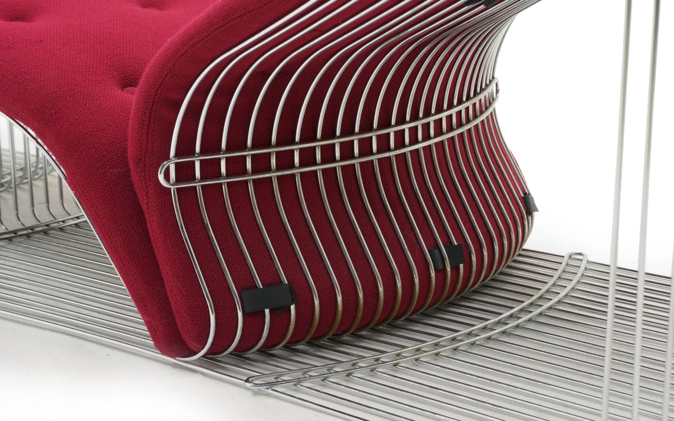 Chaise o sedia Pantonova e ottomana di Verner Panton, esemplare pregiato e raro in vendita 1