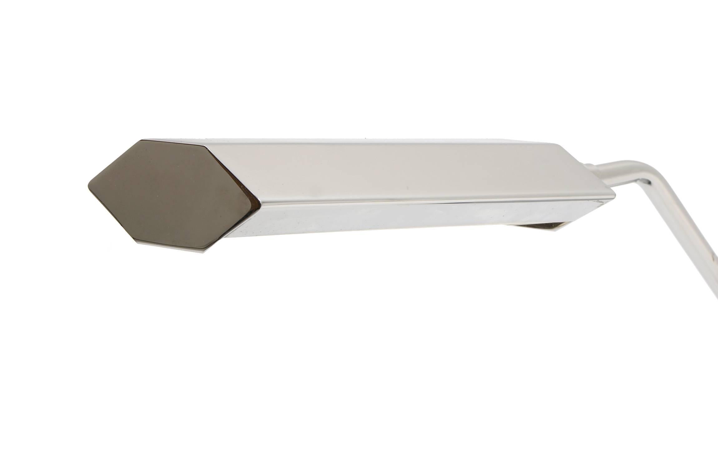 Paar Koch- und Lowy-Tisch- oder Schreibtischlampen aus Chrom im Angebot 1