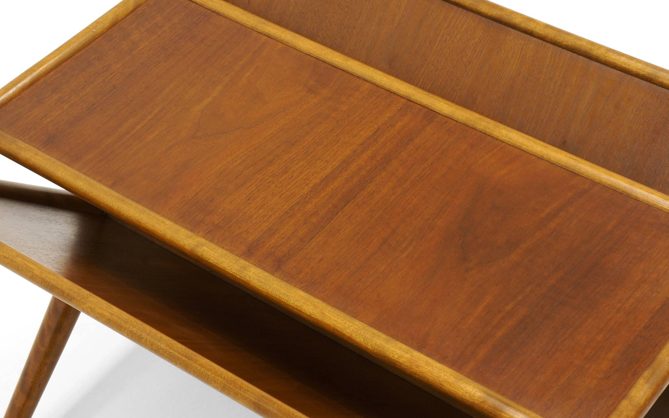Mahogany Magazine Table by Robsjohn-Gibbings for Widdicomb, Excellent Condition