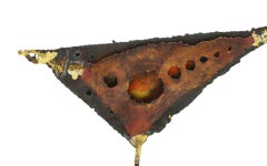 Tabletop Bird Sculpture by James Bearden Patinated Steel and Wire