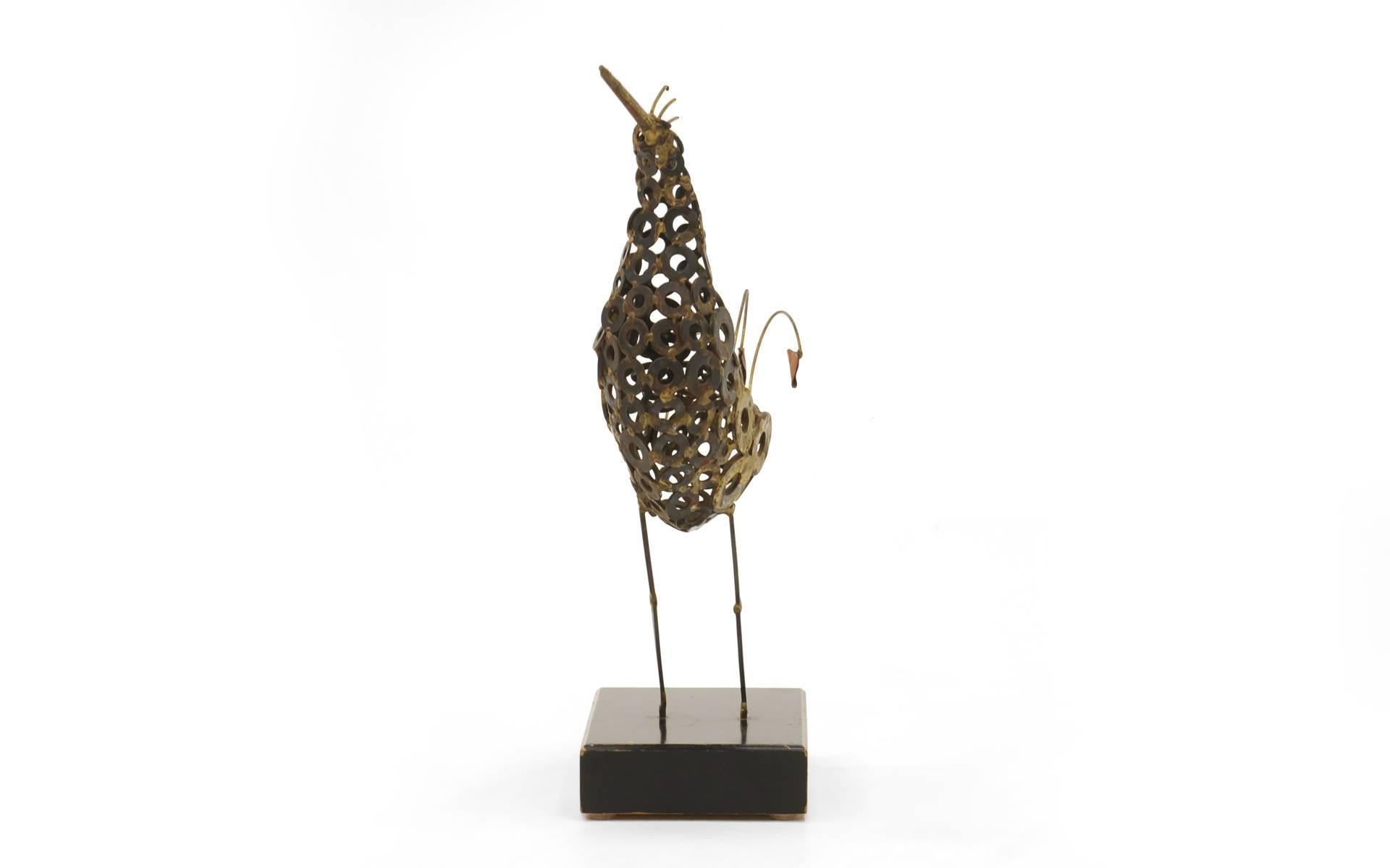 American Tabletop Bird Sculpture in the Manner of Curtis Jere For Sale
