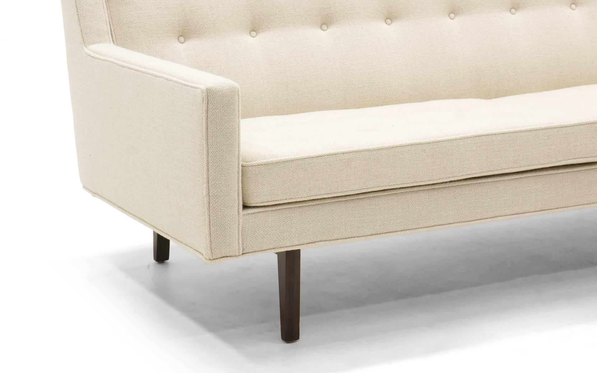 Mid-20th Century Dunbar High Back Bracket Sofa Designed by Edward Wormley
