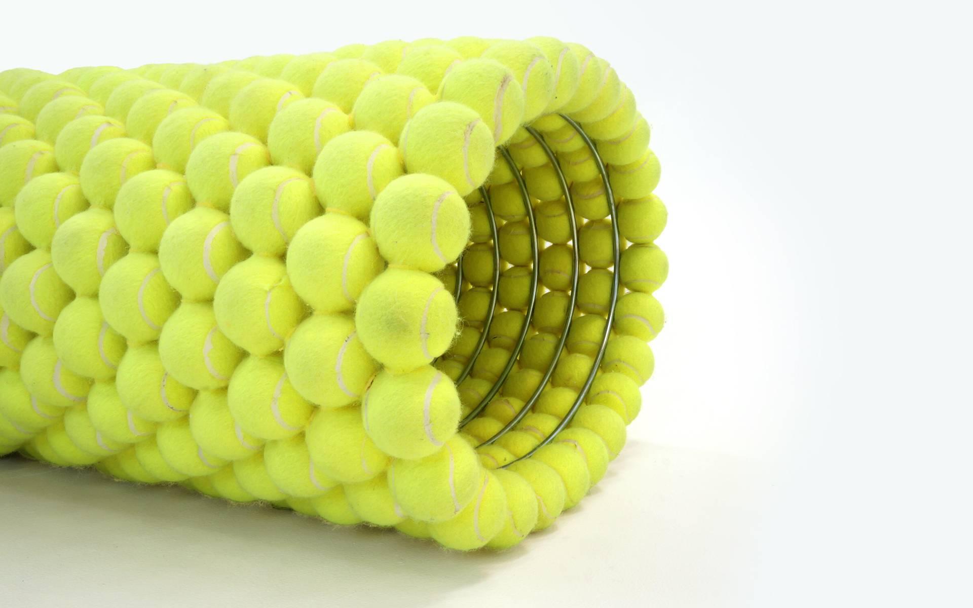 Danish Tennis Ball Bench Designed by Tejo Remy & Rene Veenhuizen