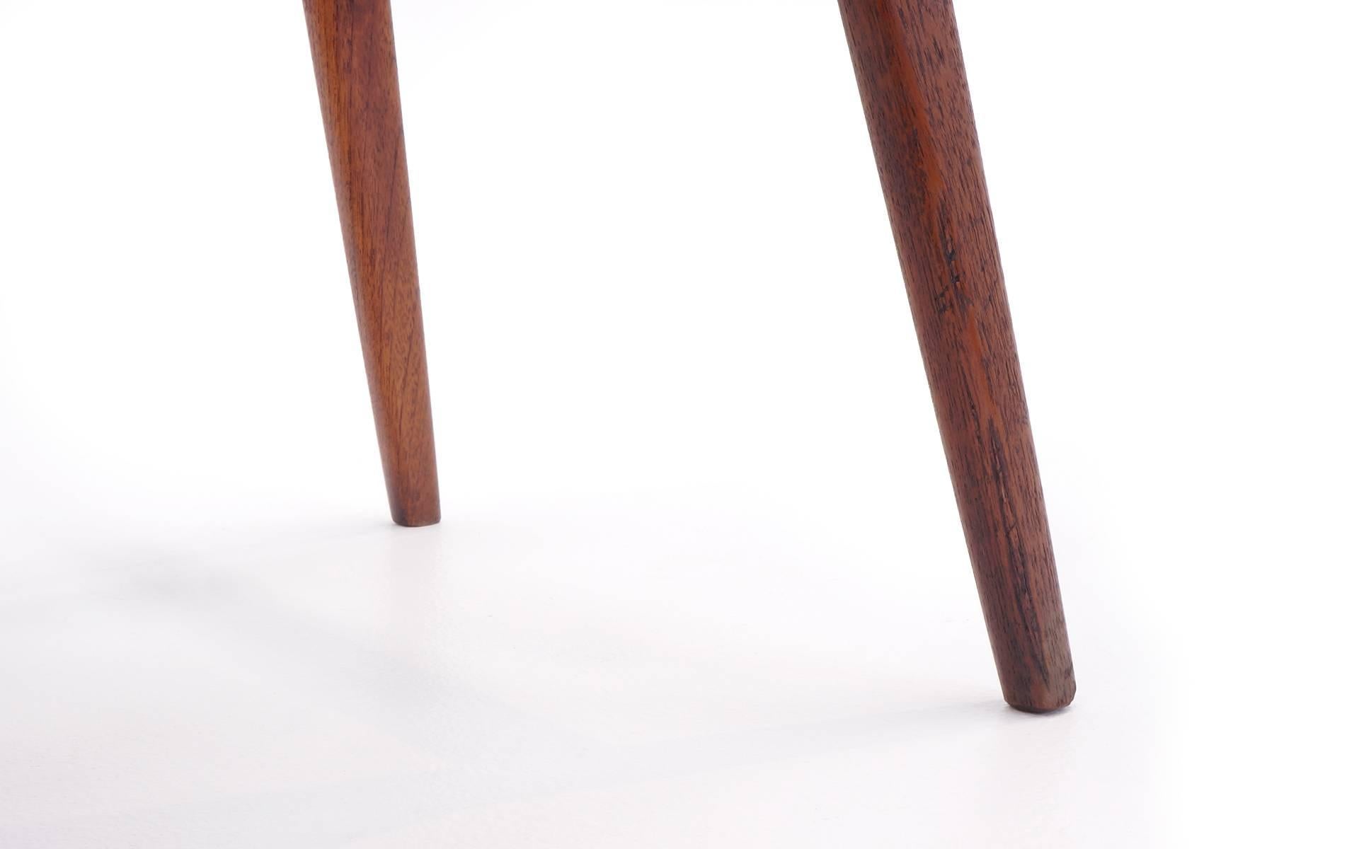 Mid-20th Century Set of Four Rosewood Bar Stools by Henry Rosengren Hansen, Excellent Condition