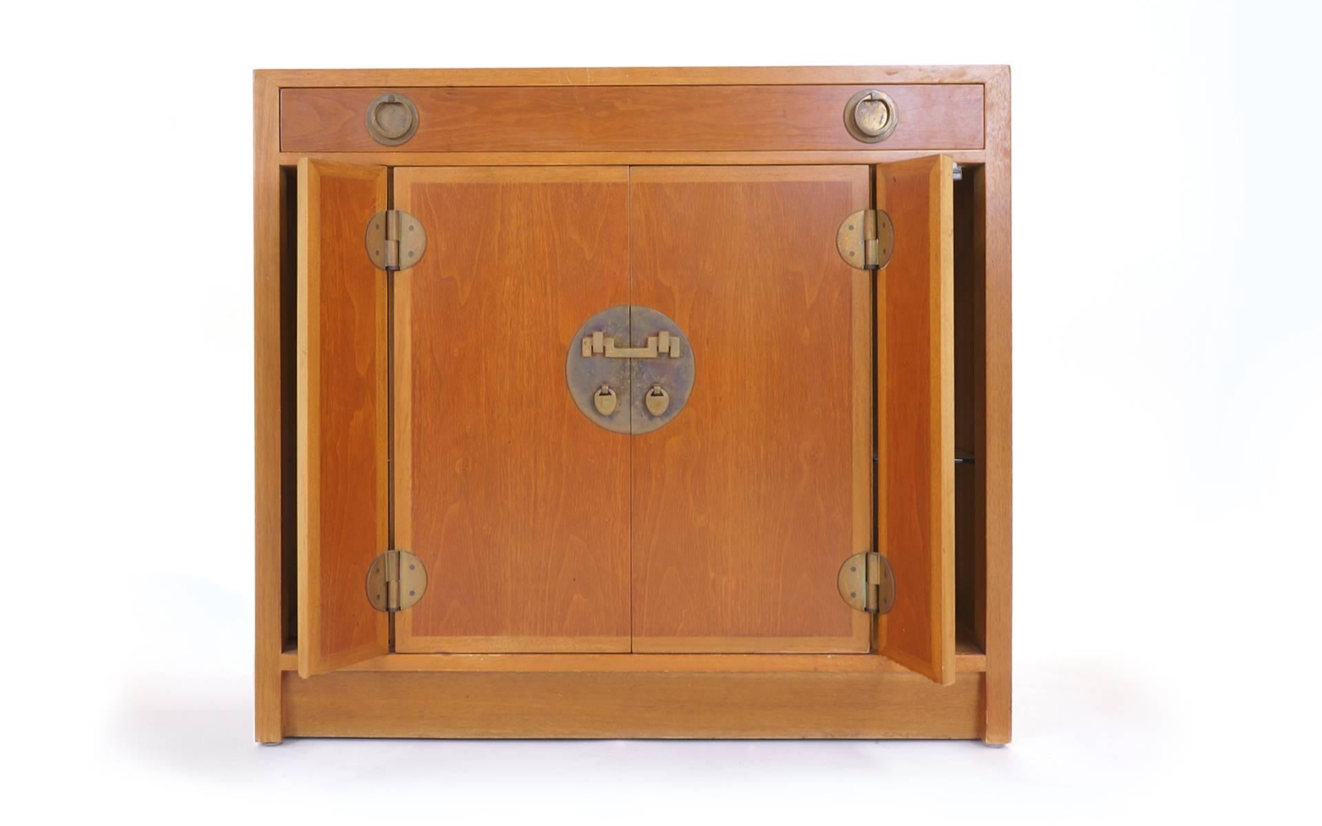 Mid-Century Modern Three Storage Cabinets by Edward Wormley for Dunbar. Completely Original.