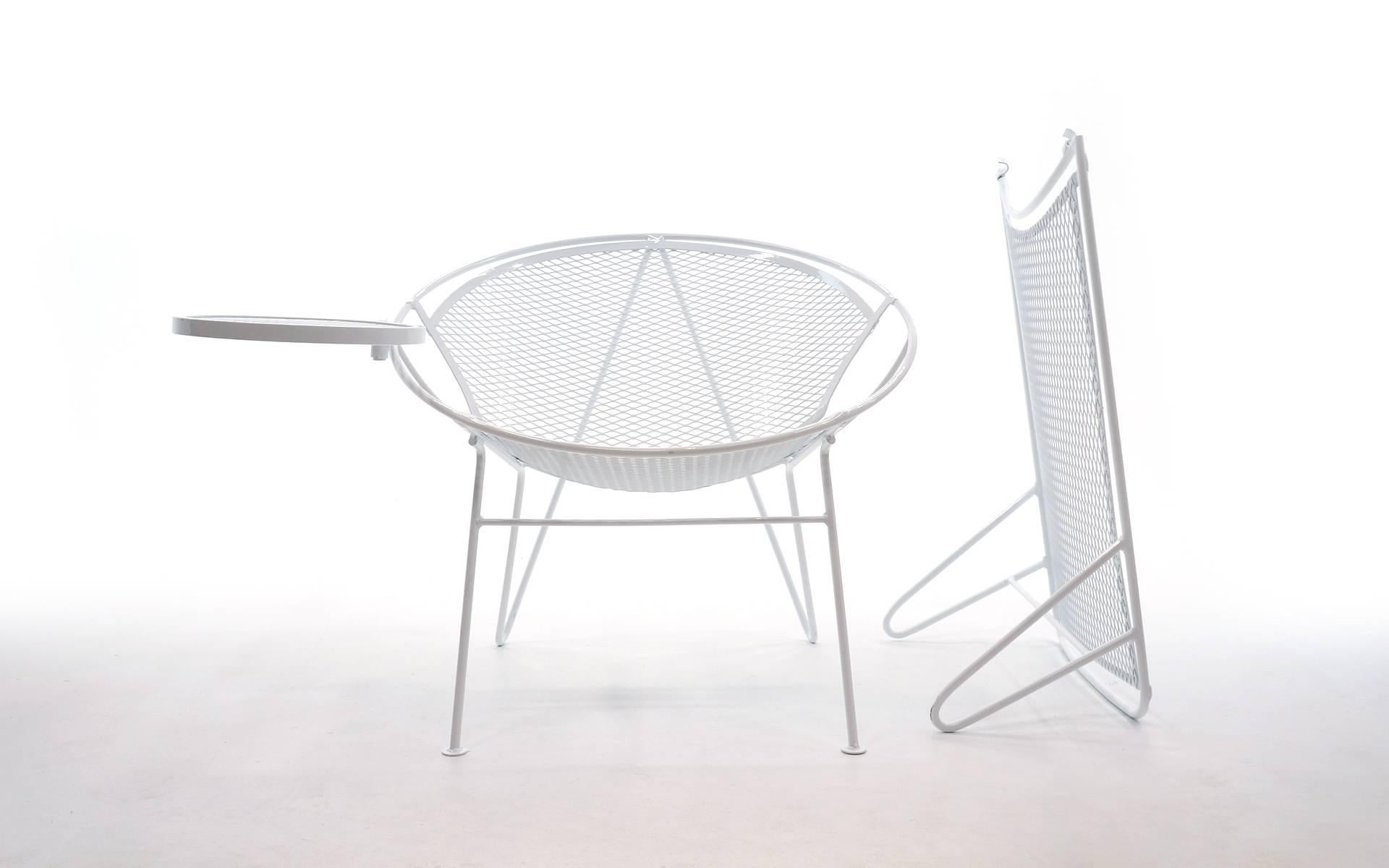 Mid-Century Modern Rare Hairpin Leg Salterini Patio Lounge Chair / Chaise. Ten sets available!