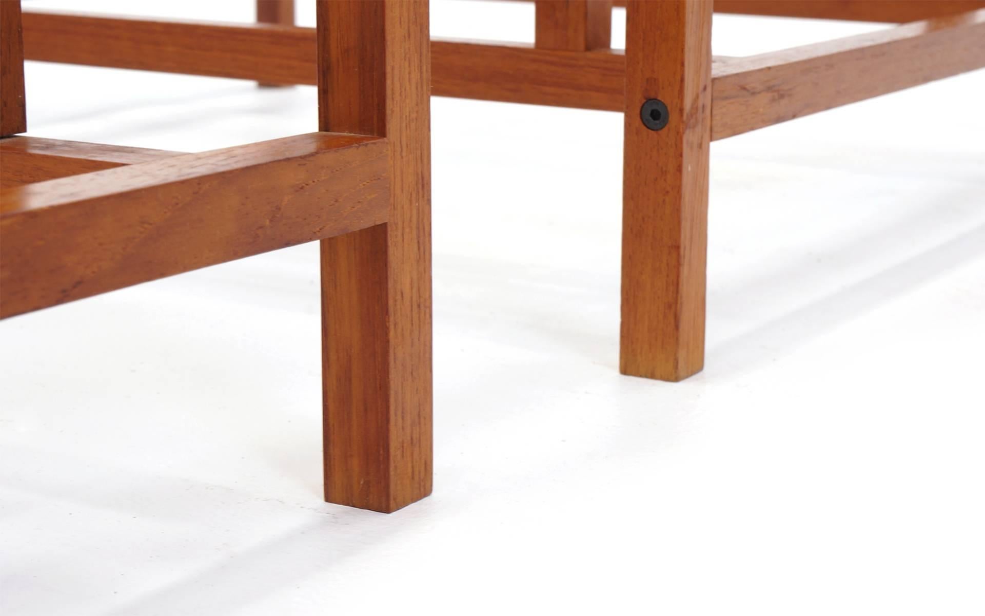Pair of Side or End Tables by Henning Norgaard for Komfort, Teak, Original 1