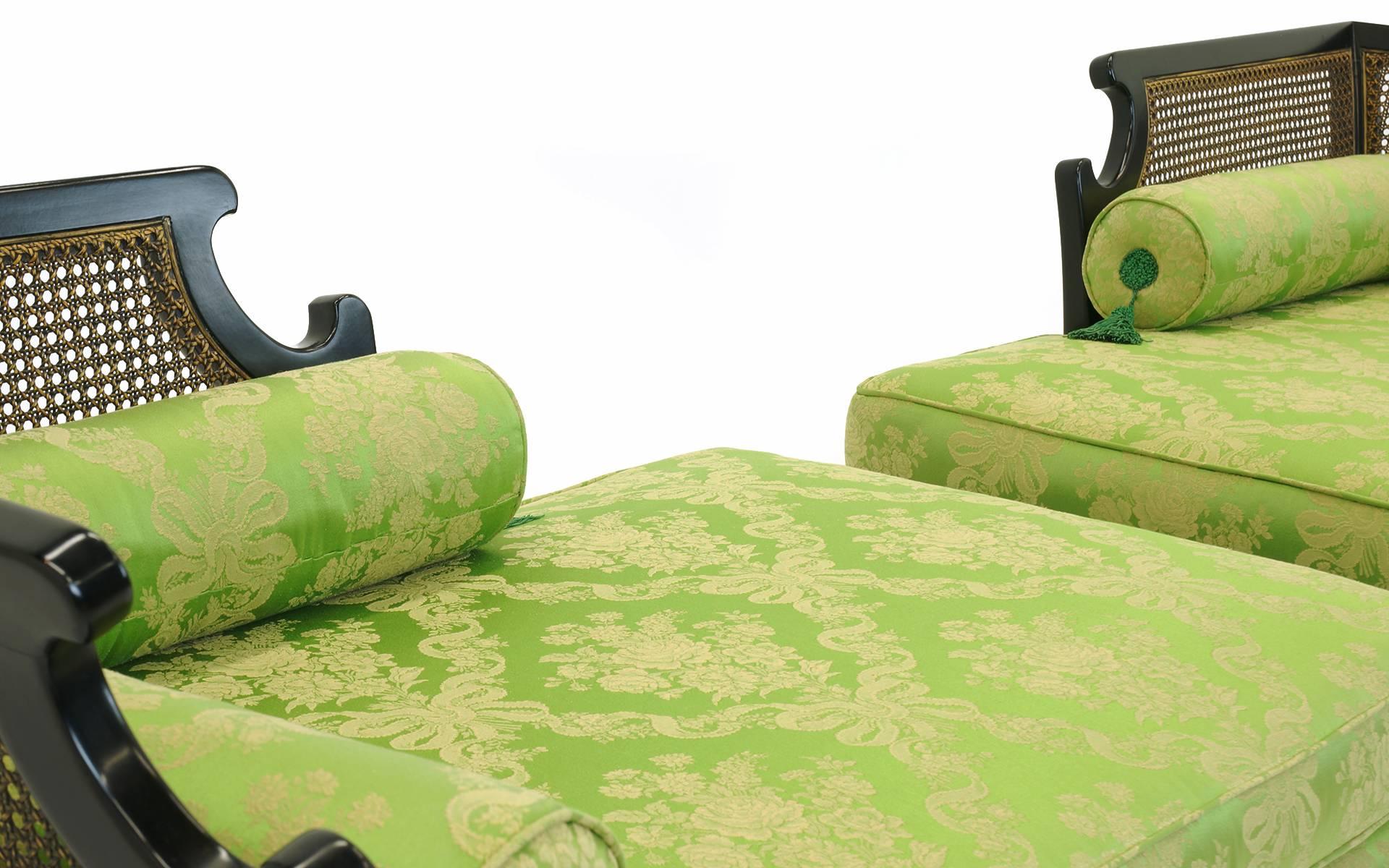 Mid-20th Century Pair of Asian Settees or Chaise Longues