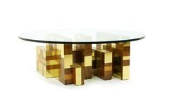 Paul Evans Studio for Directional Cityscape Round Coffee Table, Rare Example