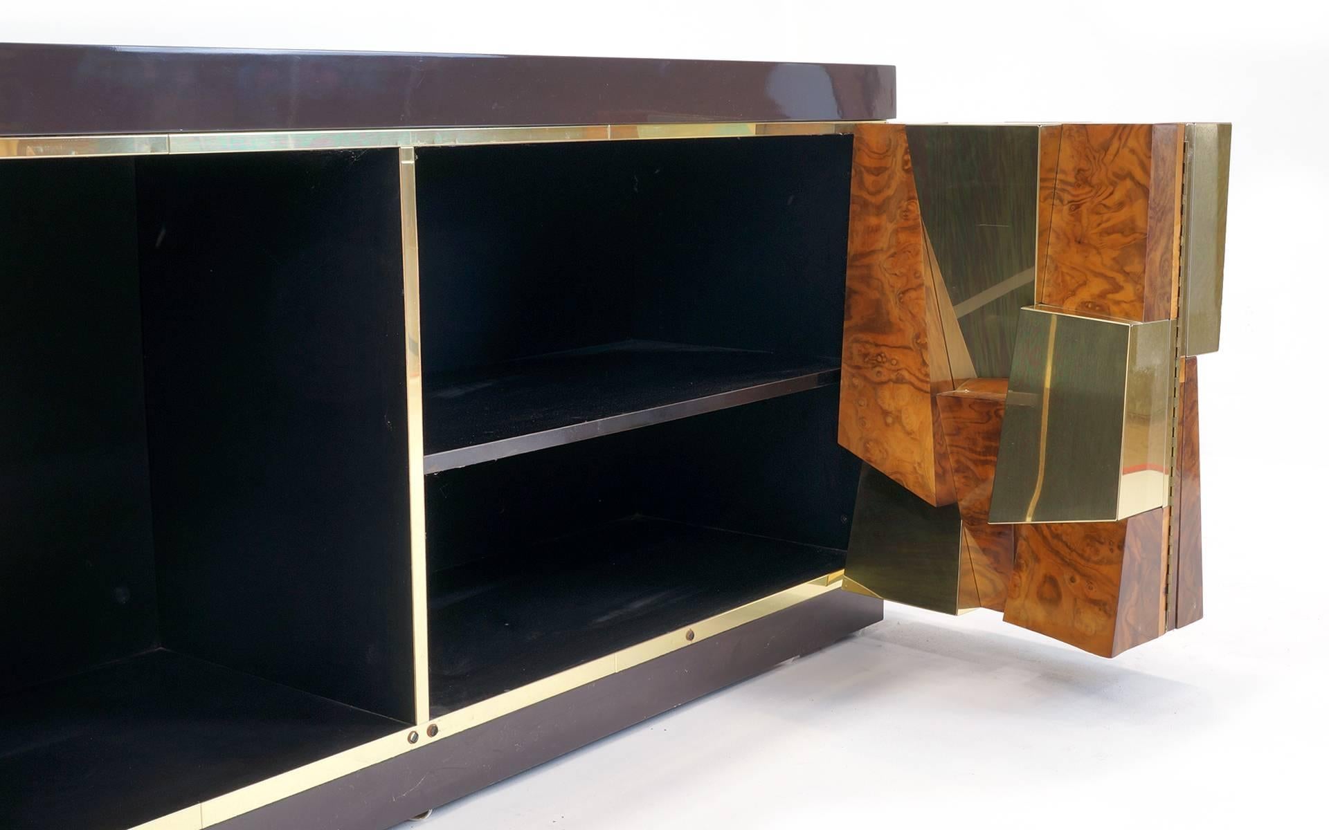 Paul Evans Studio for Directional Faceted Cabinet, One of the Finest Examples In Excellent Condition In Kansas City, MO