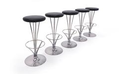 Piet Hein for Fritz Hansen Bar Stools