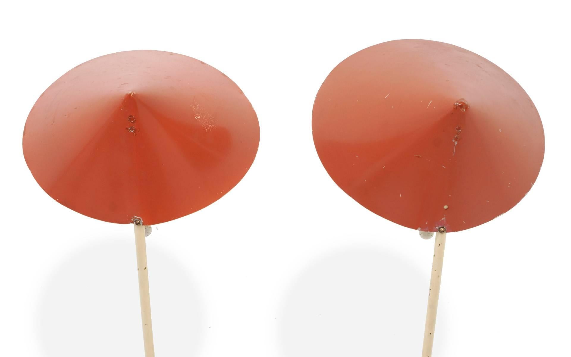 Mid-20th Century Great Pair of Table Lamps by Svend Aage Holm Sorensen, Denmark, 1950 For Sale