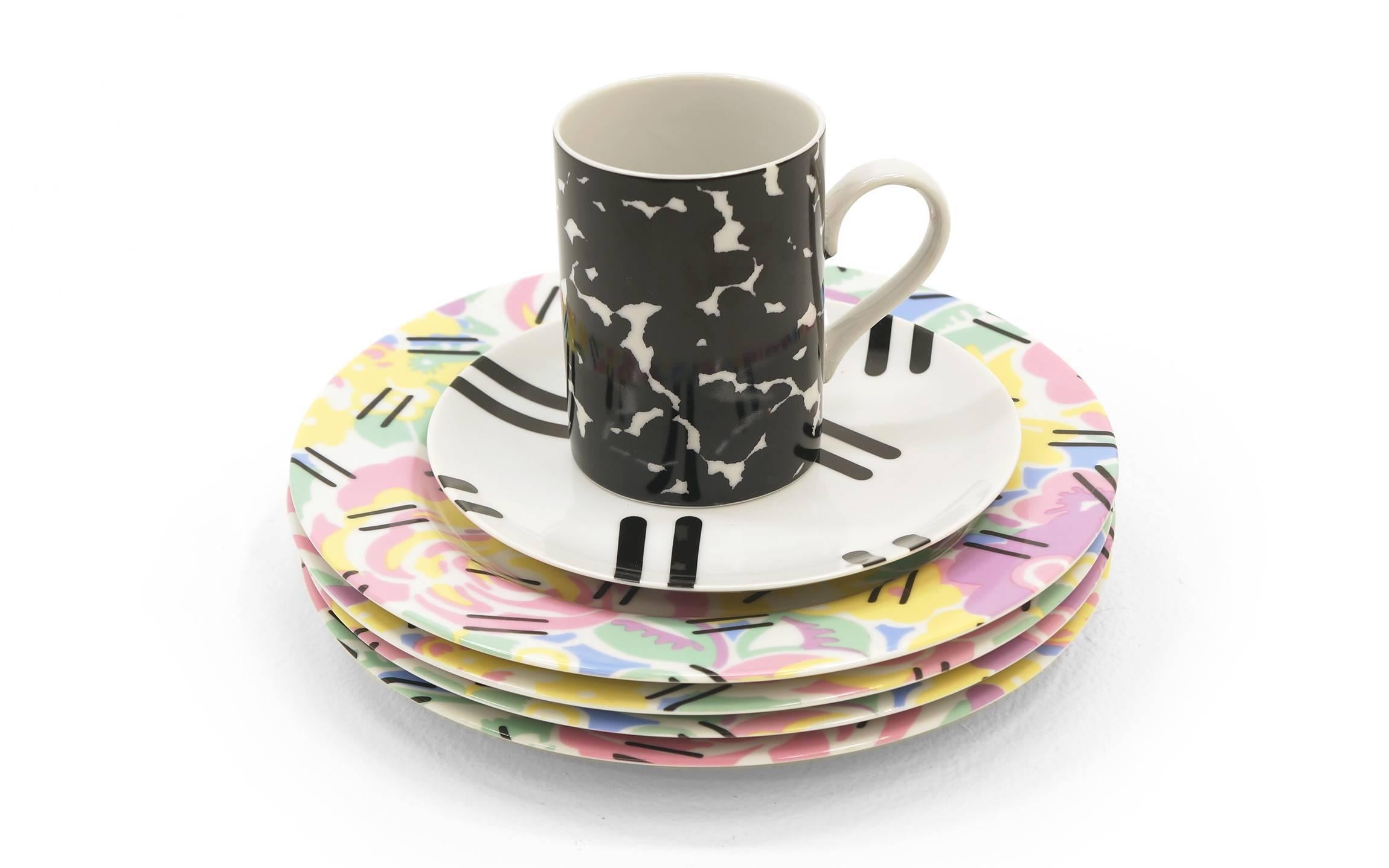 Porcelain Grandmother Tableware Set Designed by Robert Venturi with Denise Scott Brown For Sale