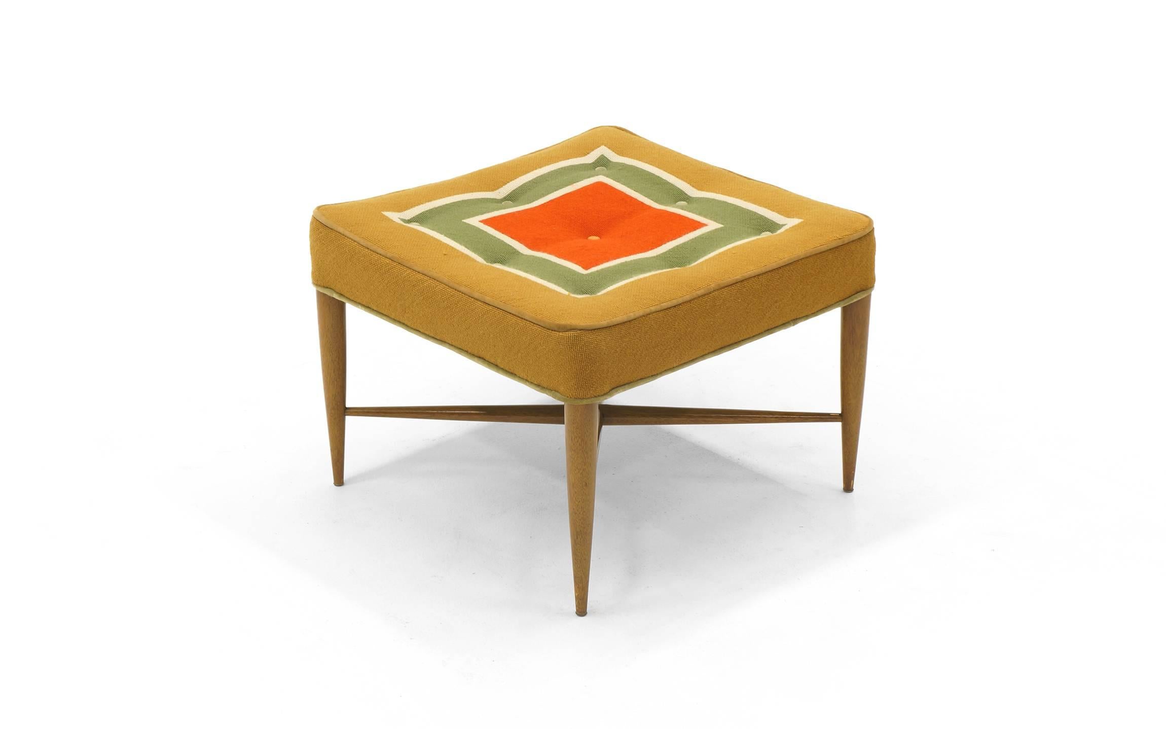 Mid-Century Modern Foot Stool or Ottoman by Edward Wormley for Dunbar.