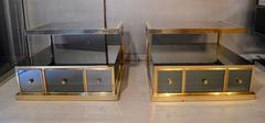 Pair of 1970s Side Tables Signed by Sandro Petti