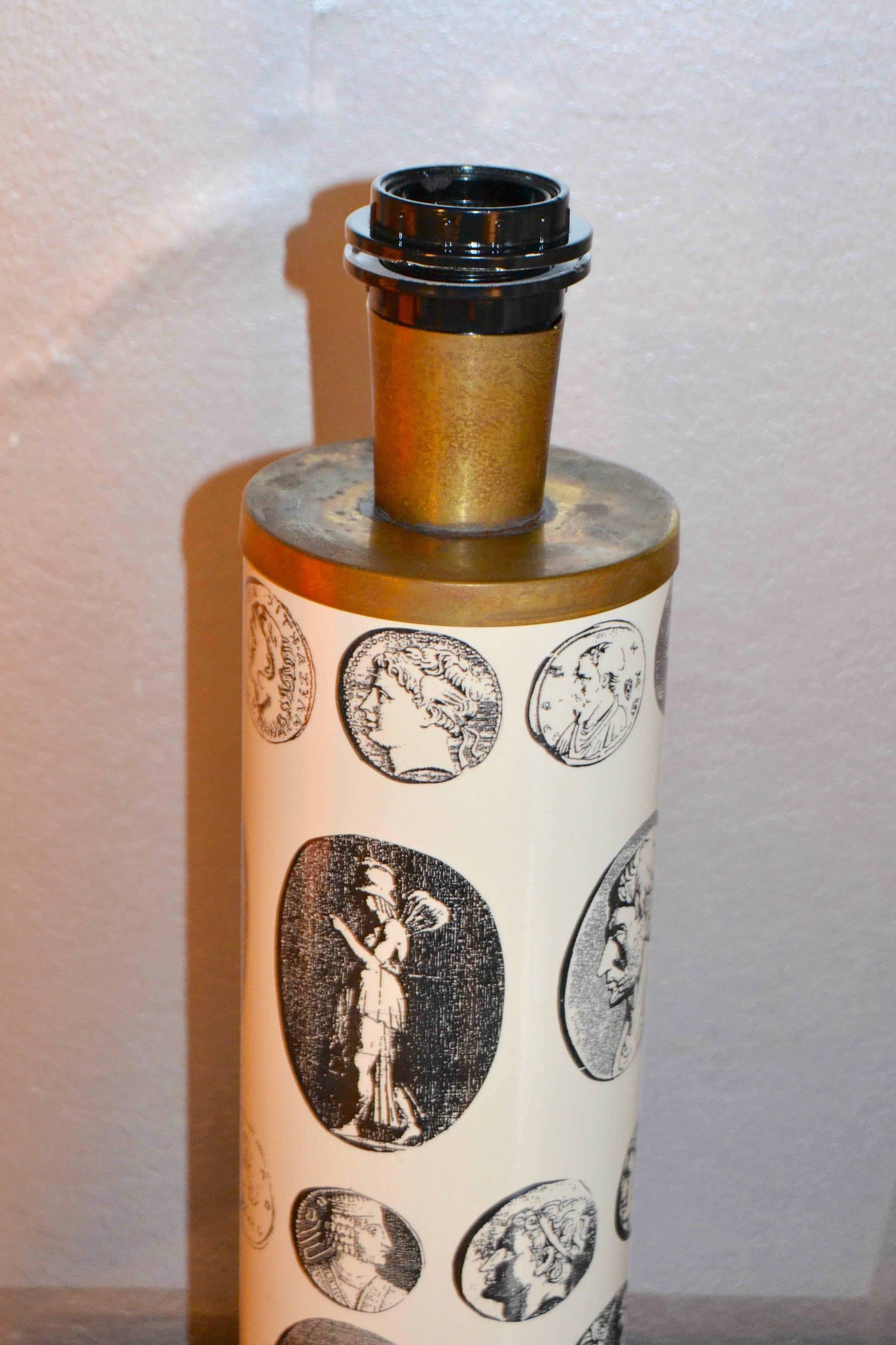 Italian 1960s Fornasetti Cameo Lamp