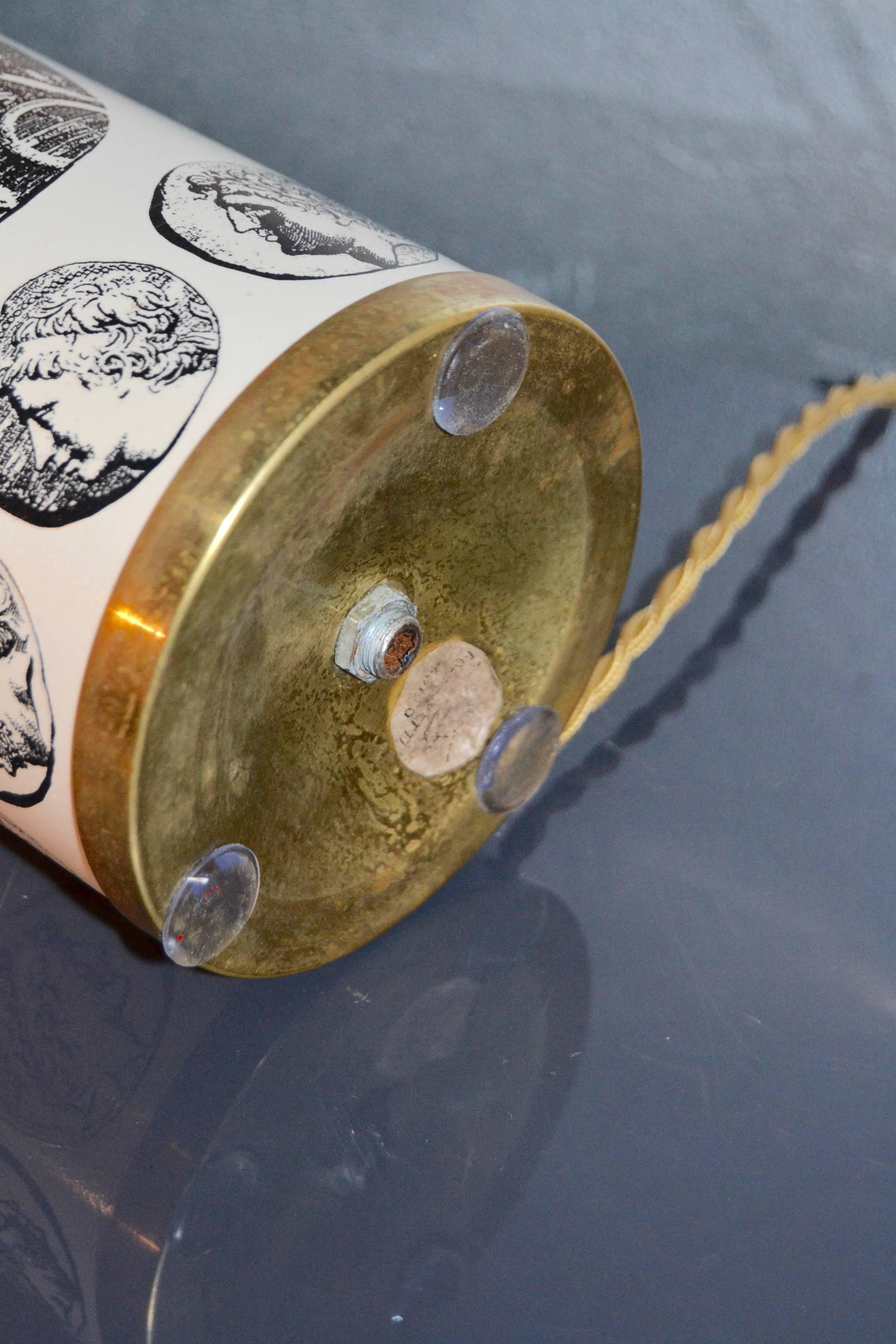 Metal 1960s Fornasetti Cameo Lamp