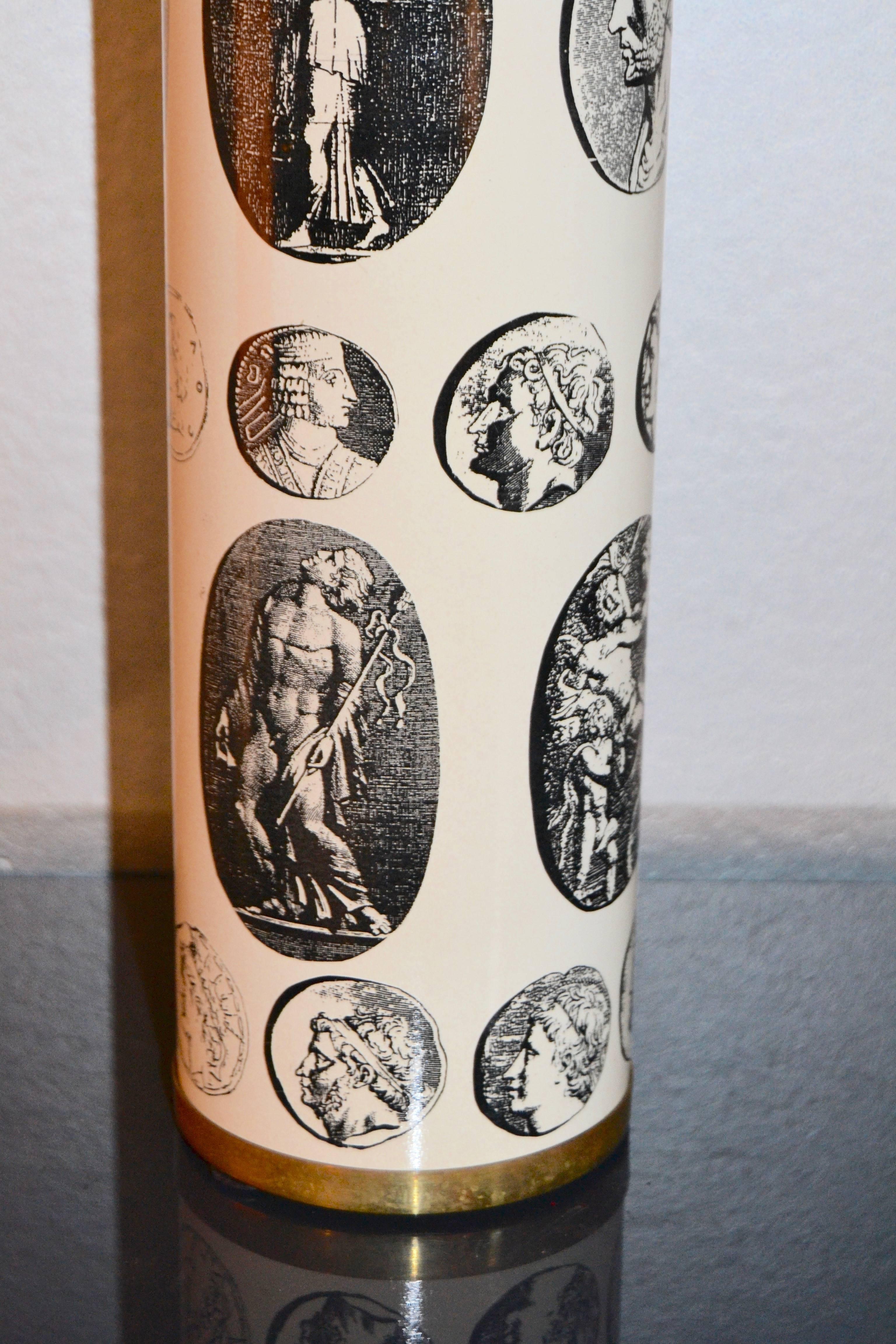 1960s Fornasetti Cameo Lamp 3