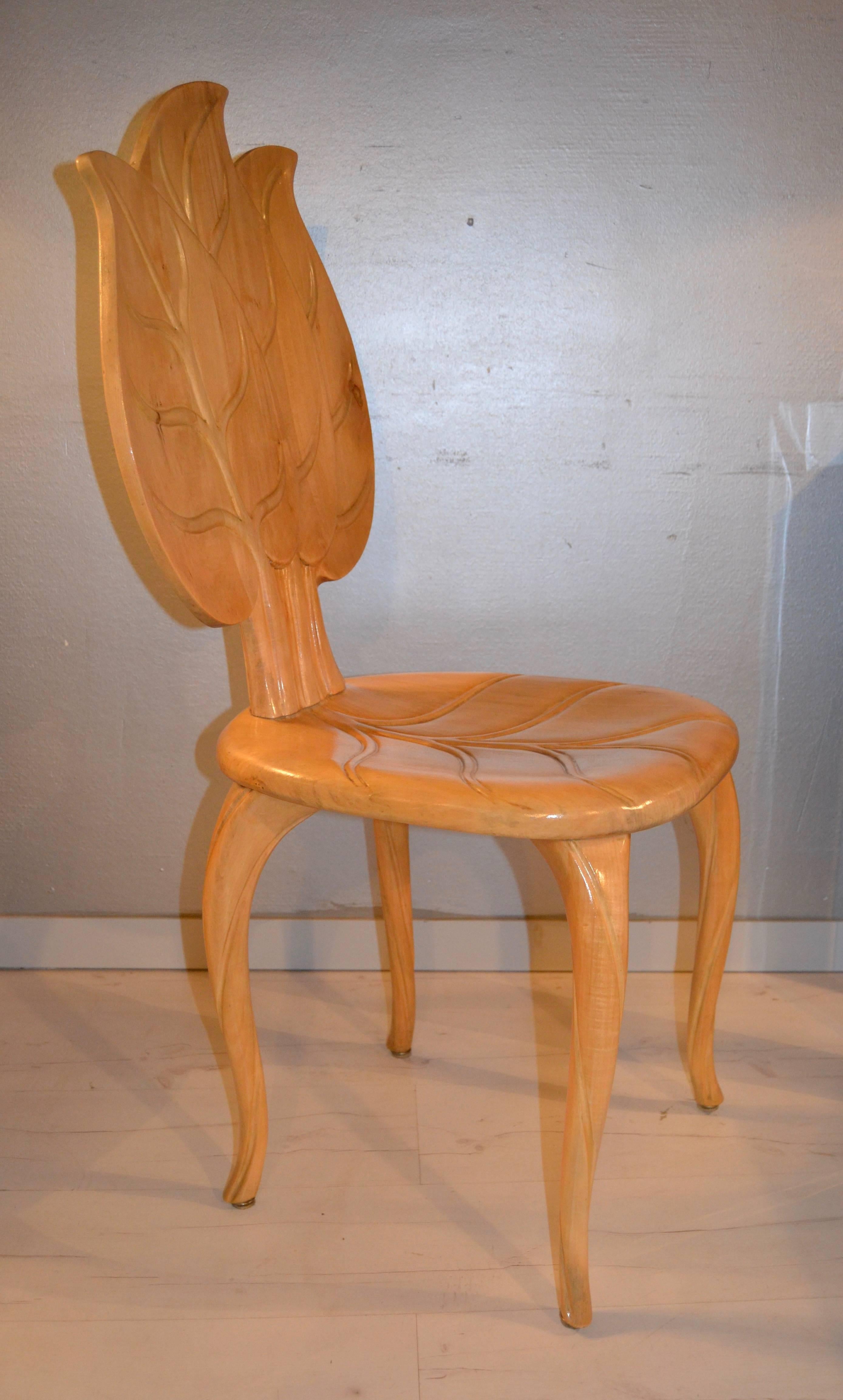 vintage leaf chair
