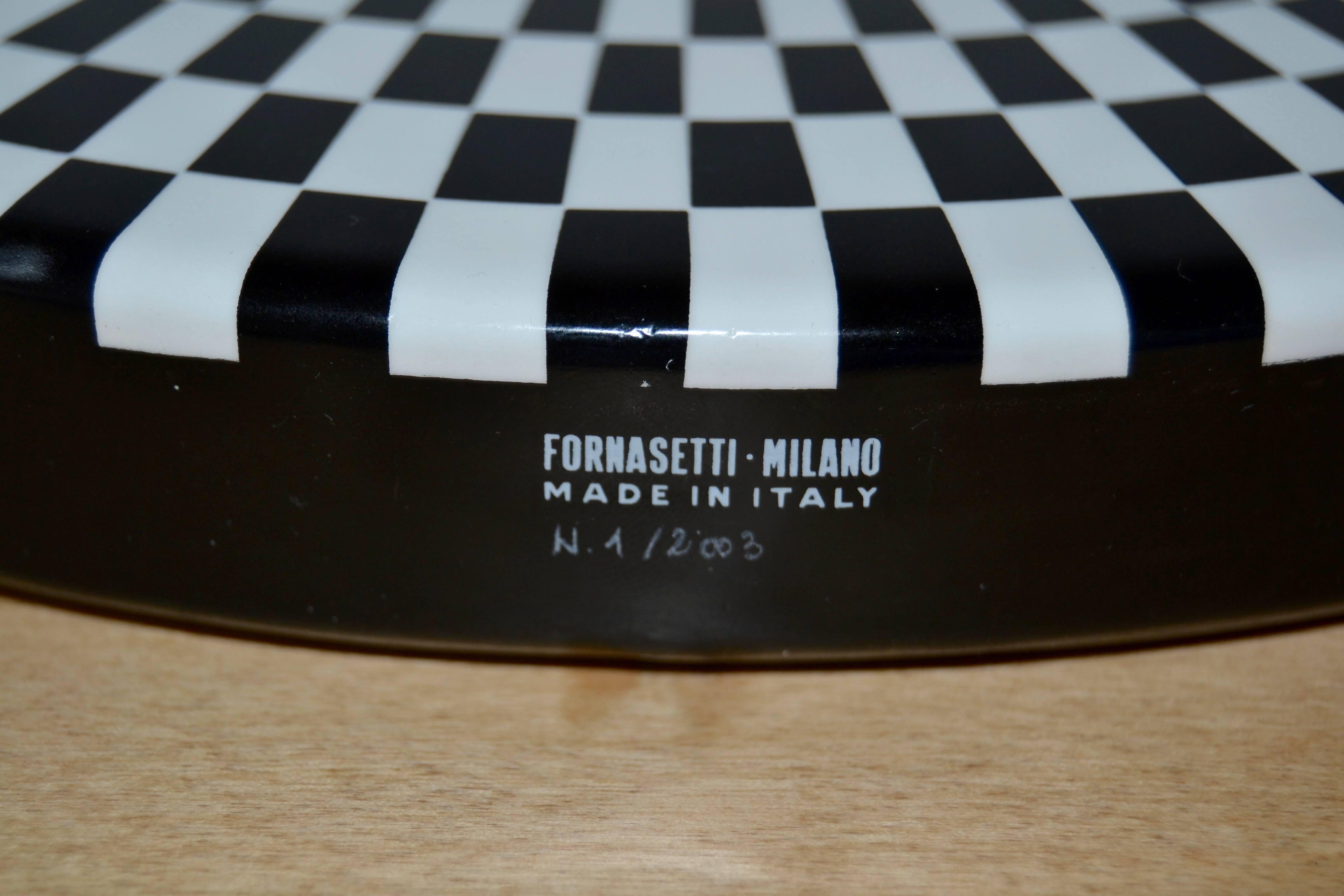 Italian Fornasetti Convex Mirror