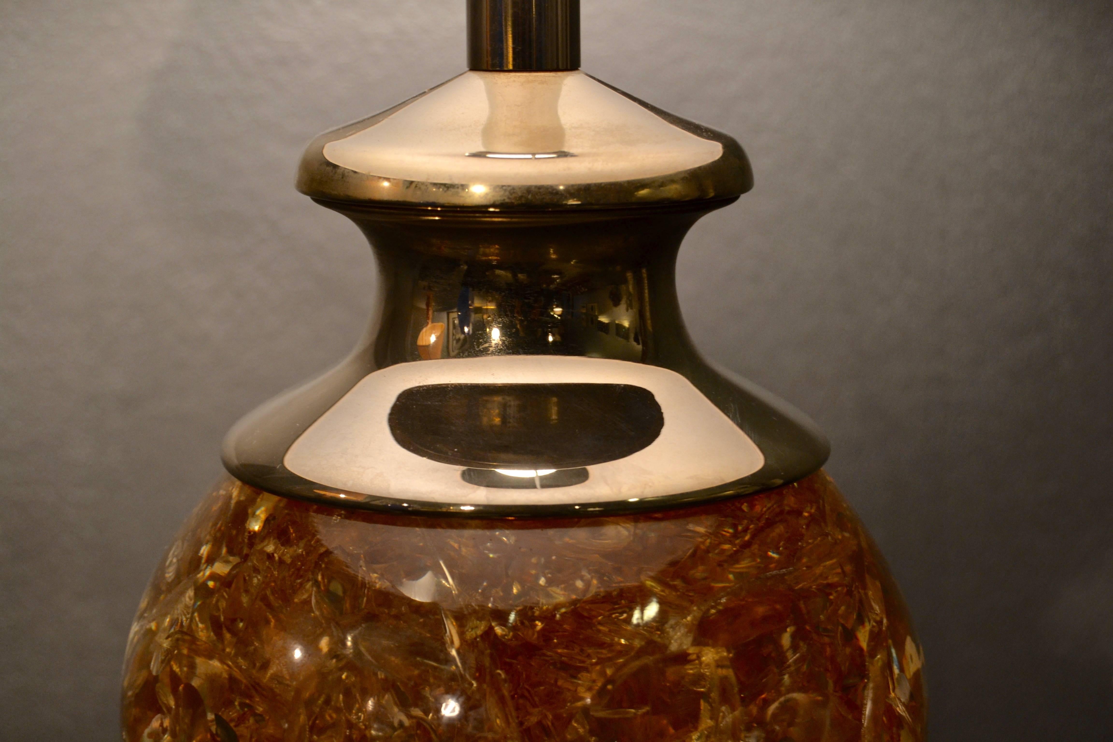 1970s Large Fractal Resin Lamp 2