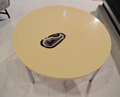 1970s, Coffee Table with Amethyst Inlaid by Philippe Barbier