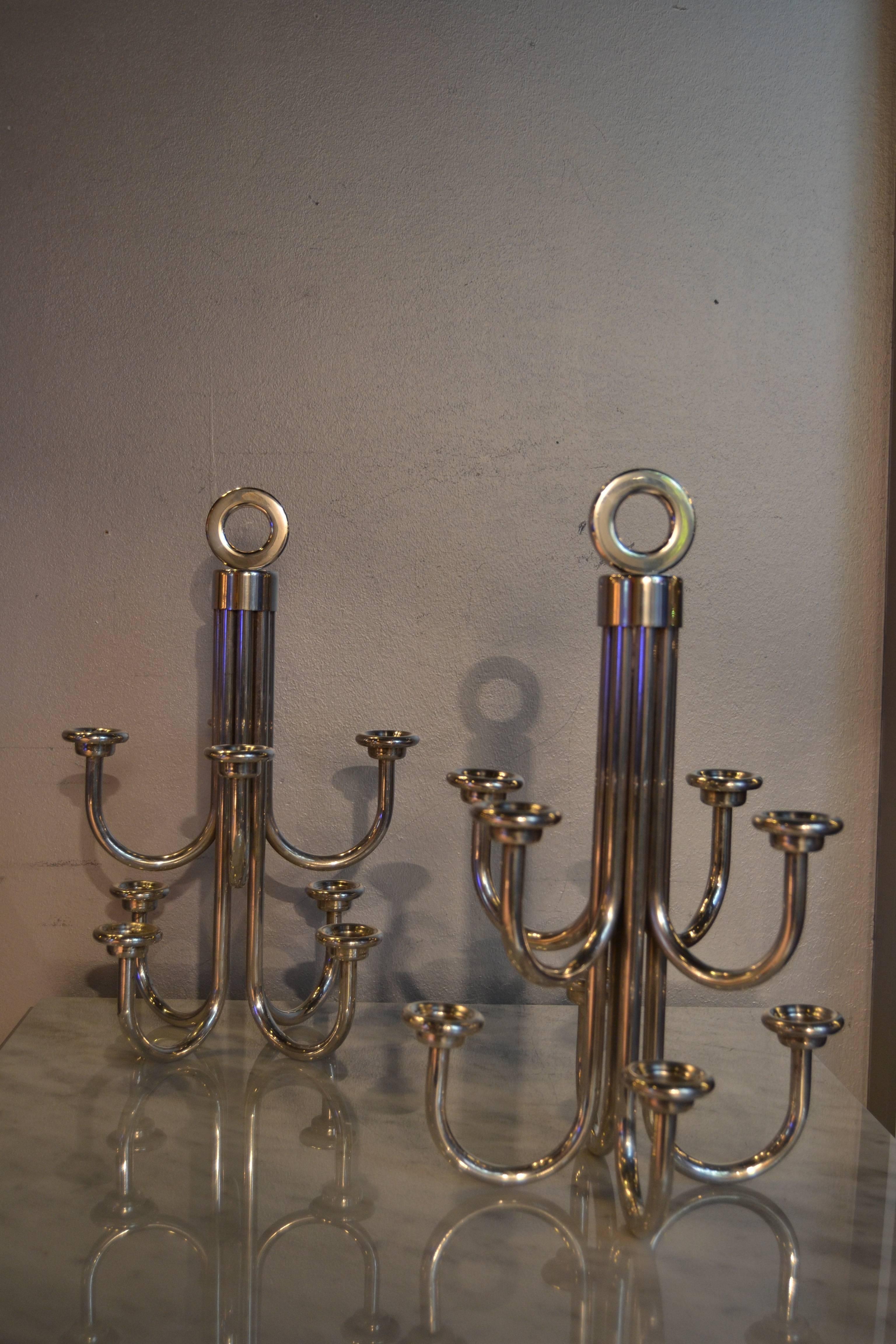 Pair of 1950s French Candle Holders For Sale 2