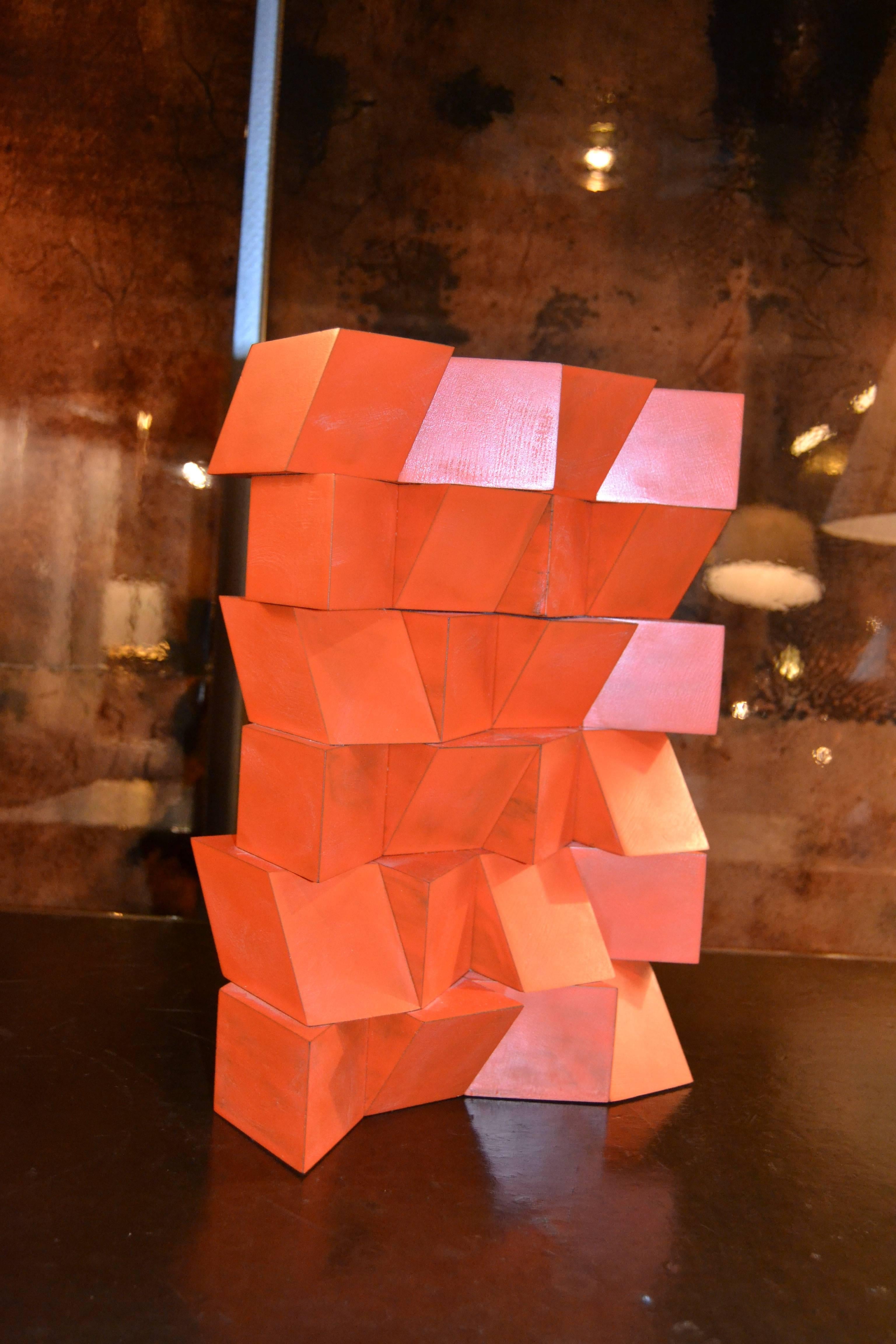 Beechwood orange sculpture with a great movement.