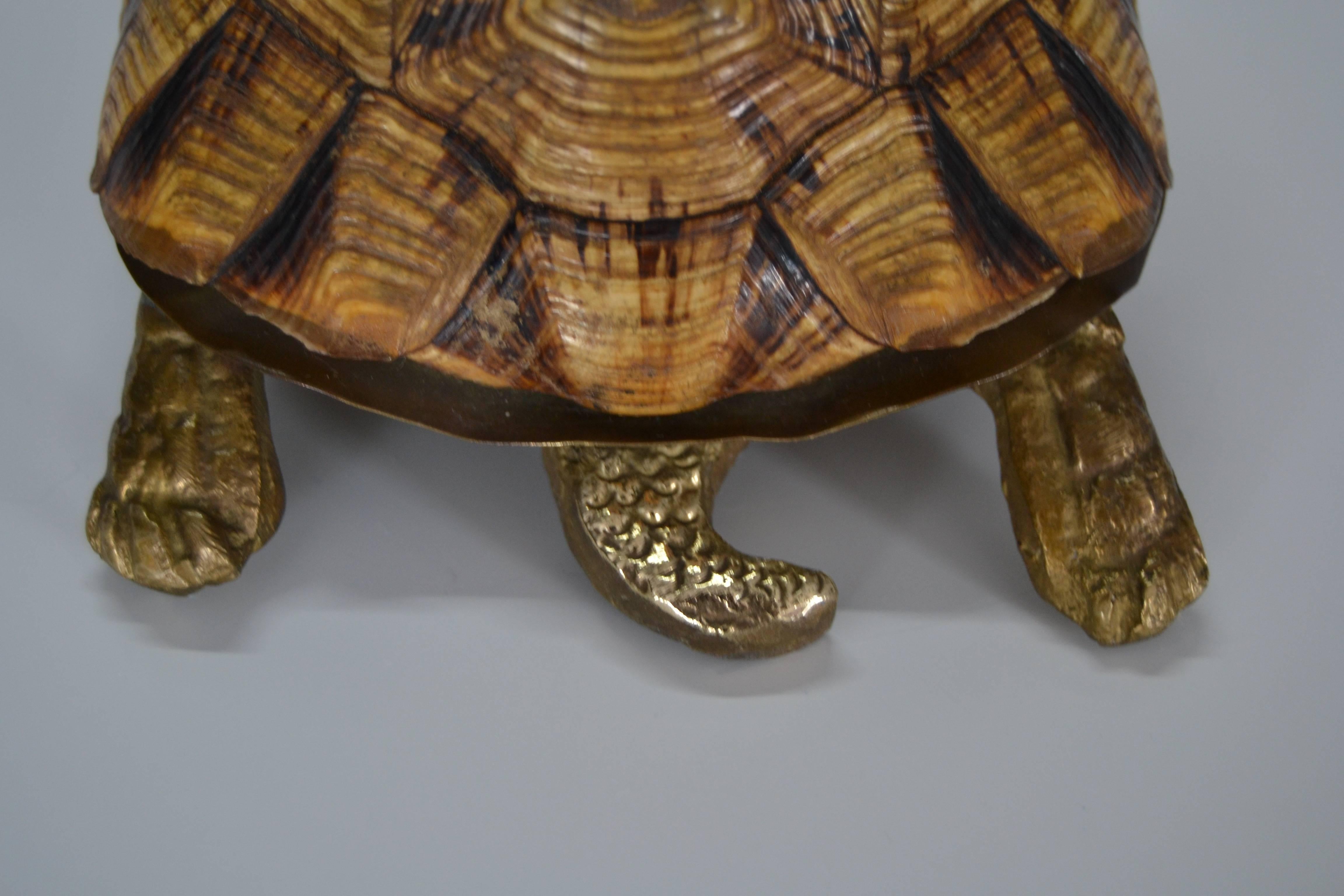 1970s Turtle Shell and Bronze Box 1