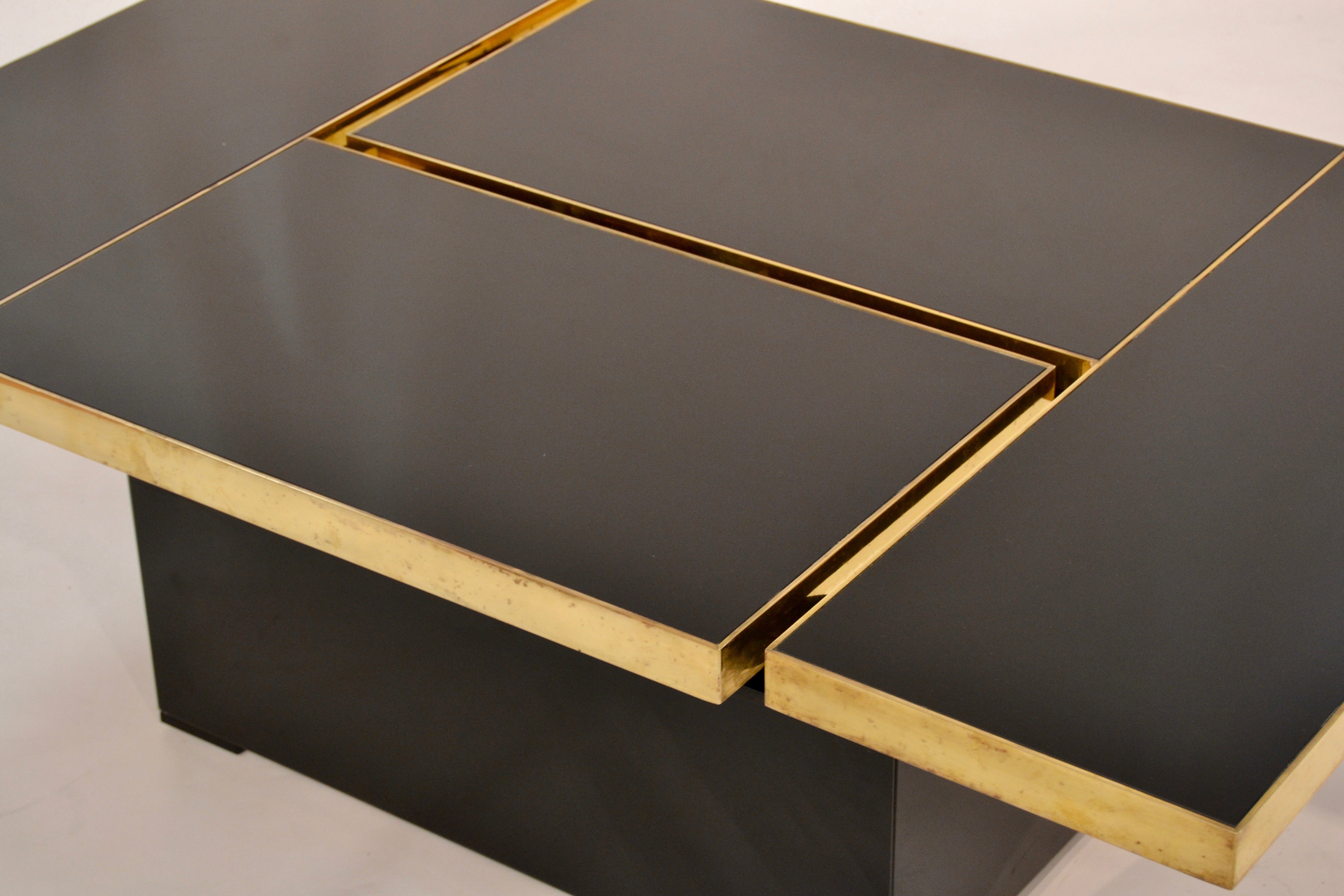 1970s Sliding Top Table By Maison Jansen For At 1stdibs