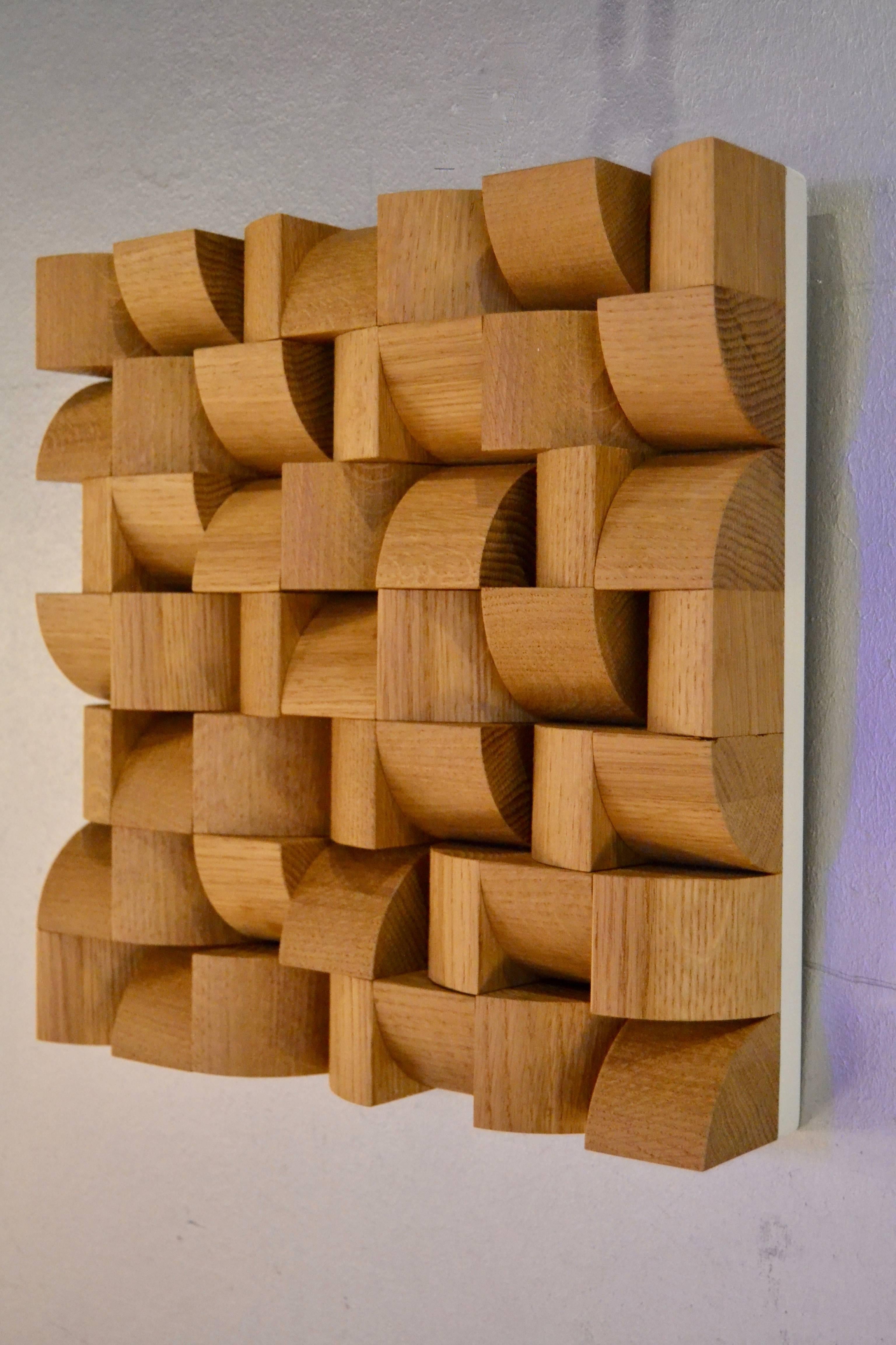 Set of Contemporary Wooden Artwork 2