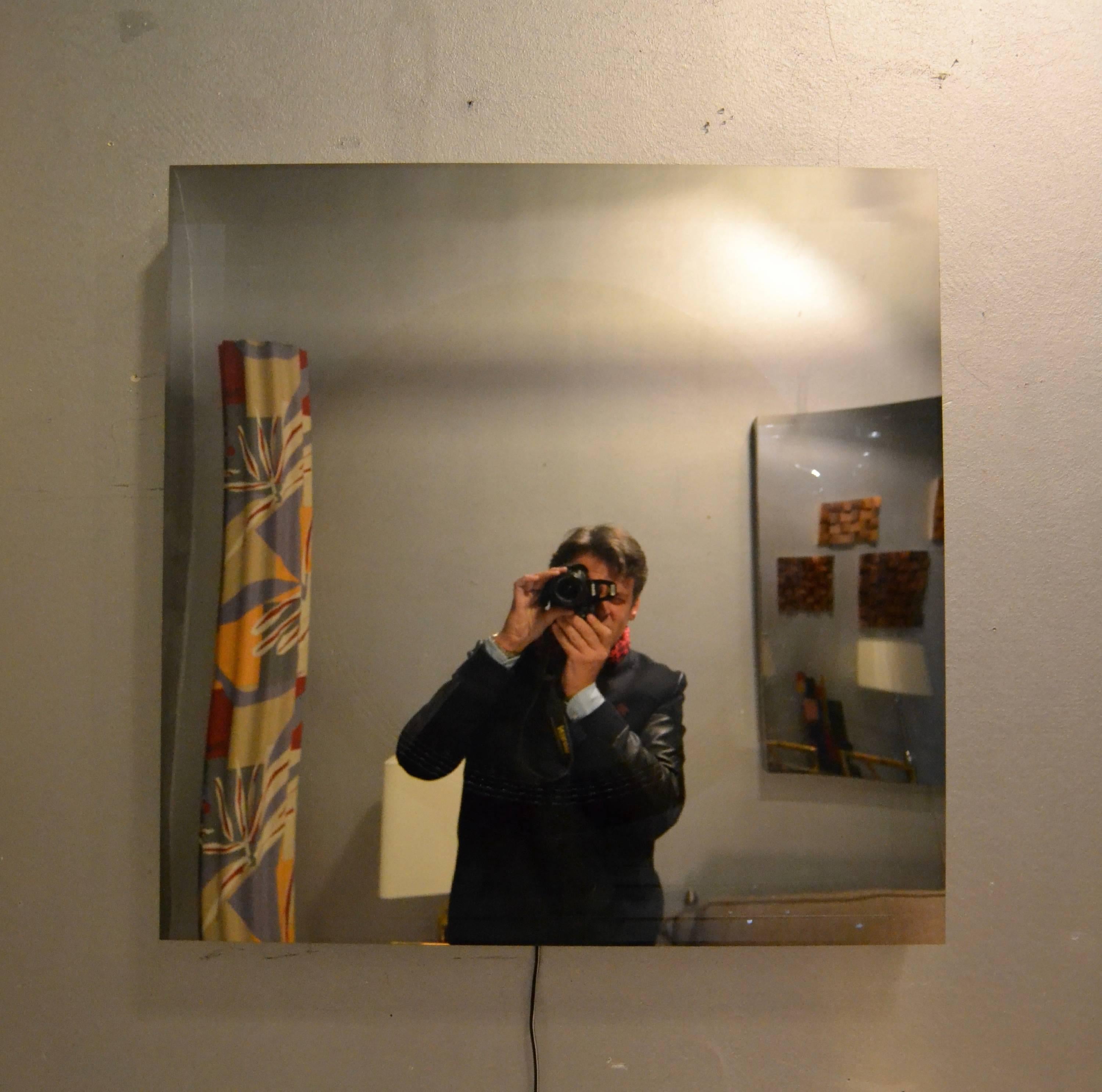 Square Infinity Mirror In Excellent Condition In Saint-Ouen, FR