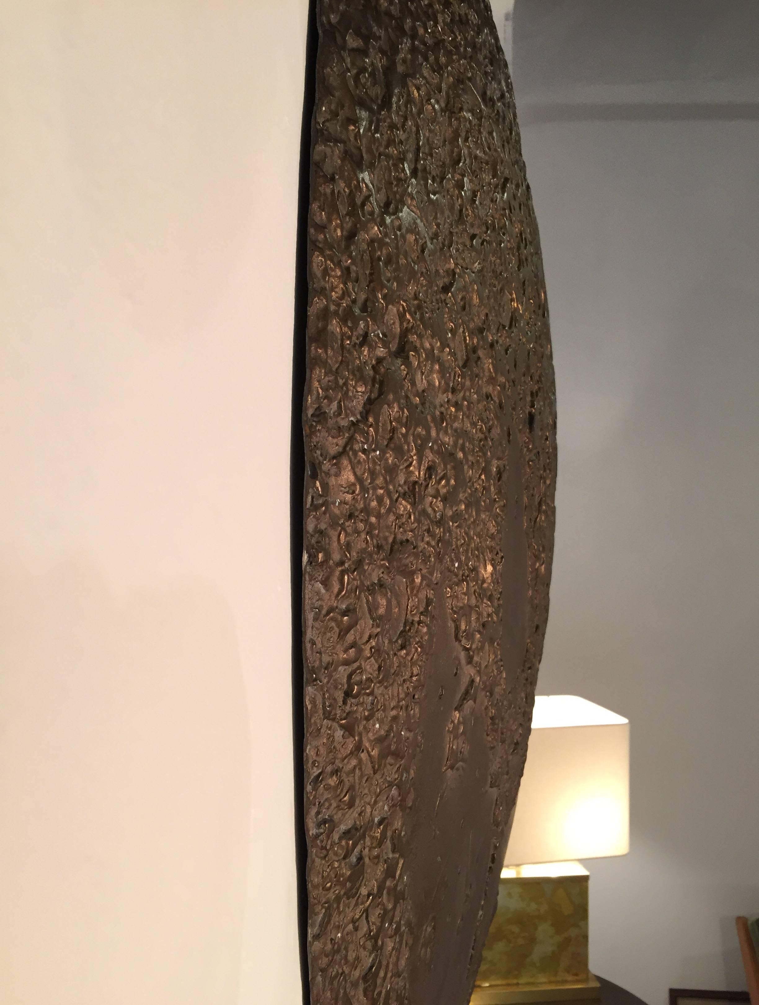 Large Bronze Moon Wall Mounted Sculpture For Sale 12