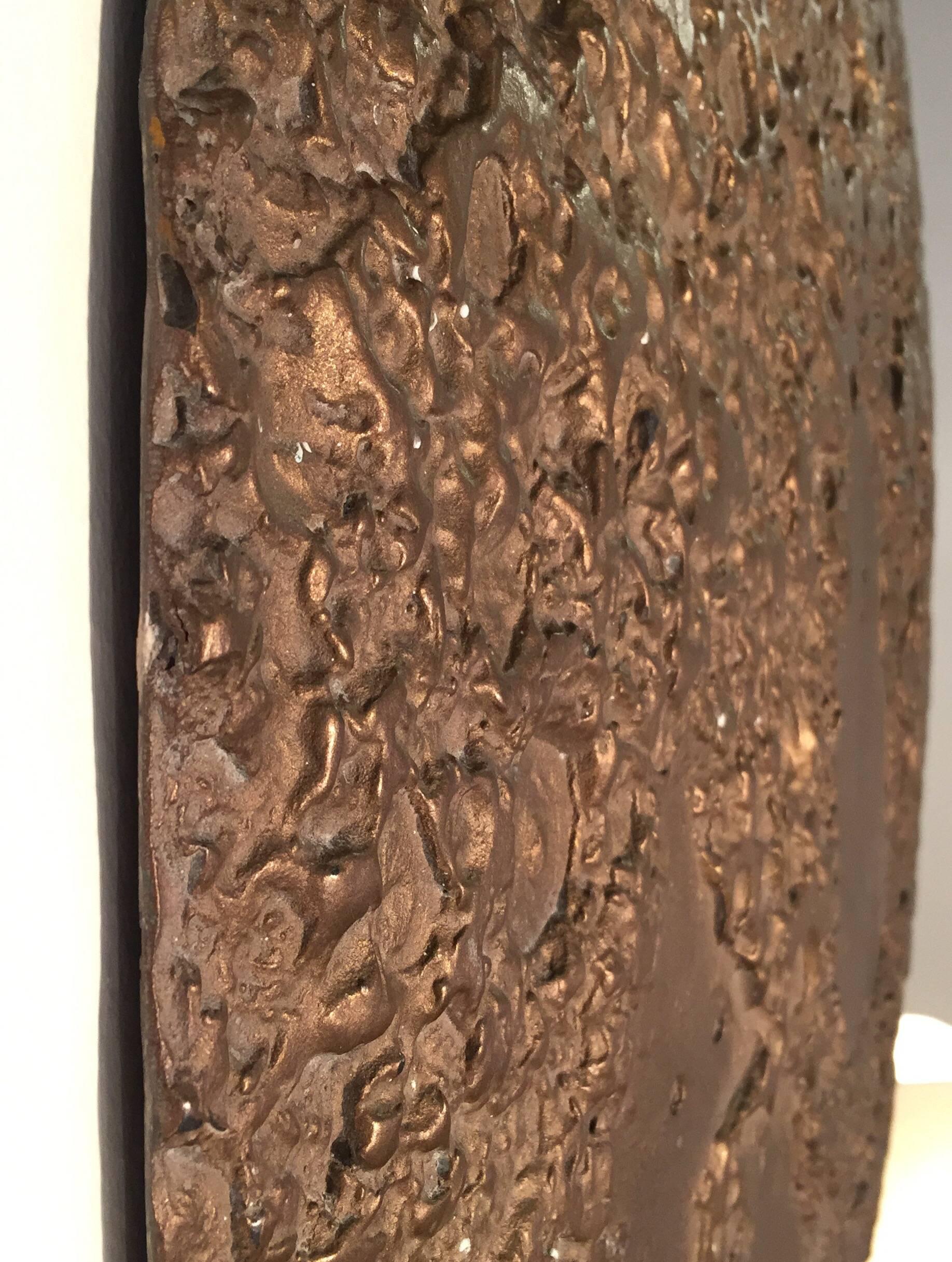 Large Bronze Moon Wall Mounted Sculpture For Sale 2