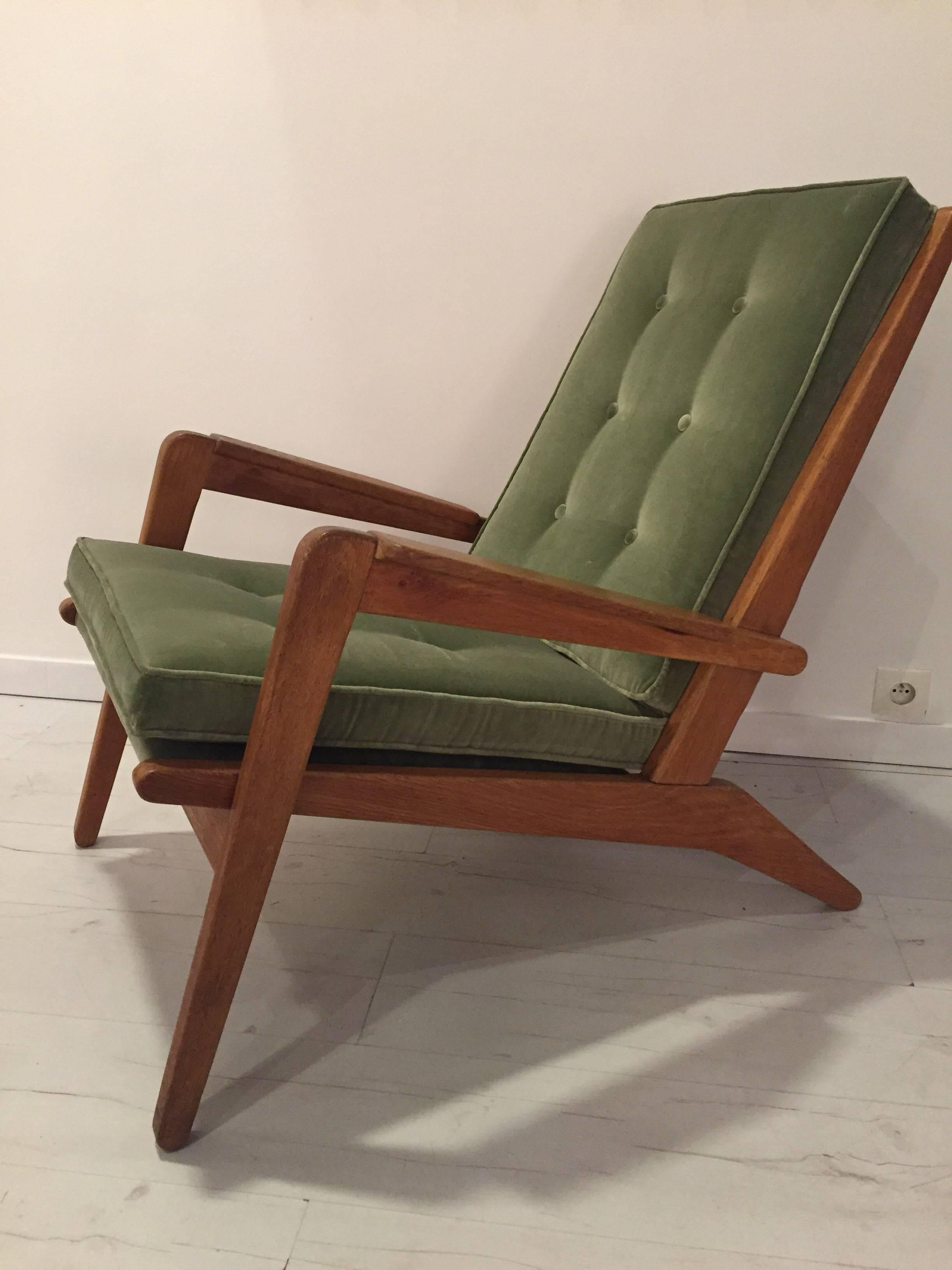 Mid-20th Century Pair of 1950s Armchairs by Pierre Guariche
