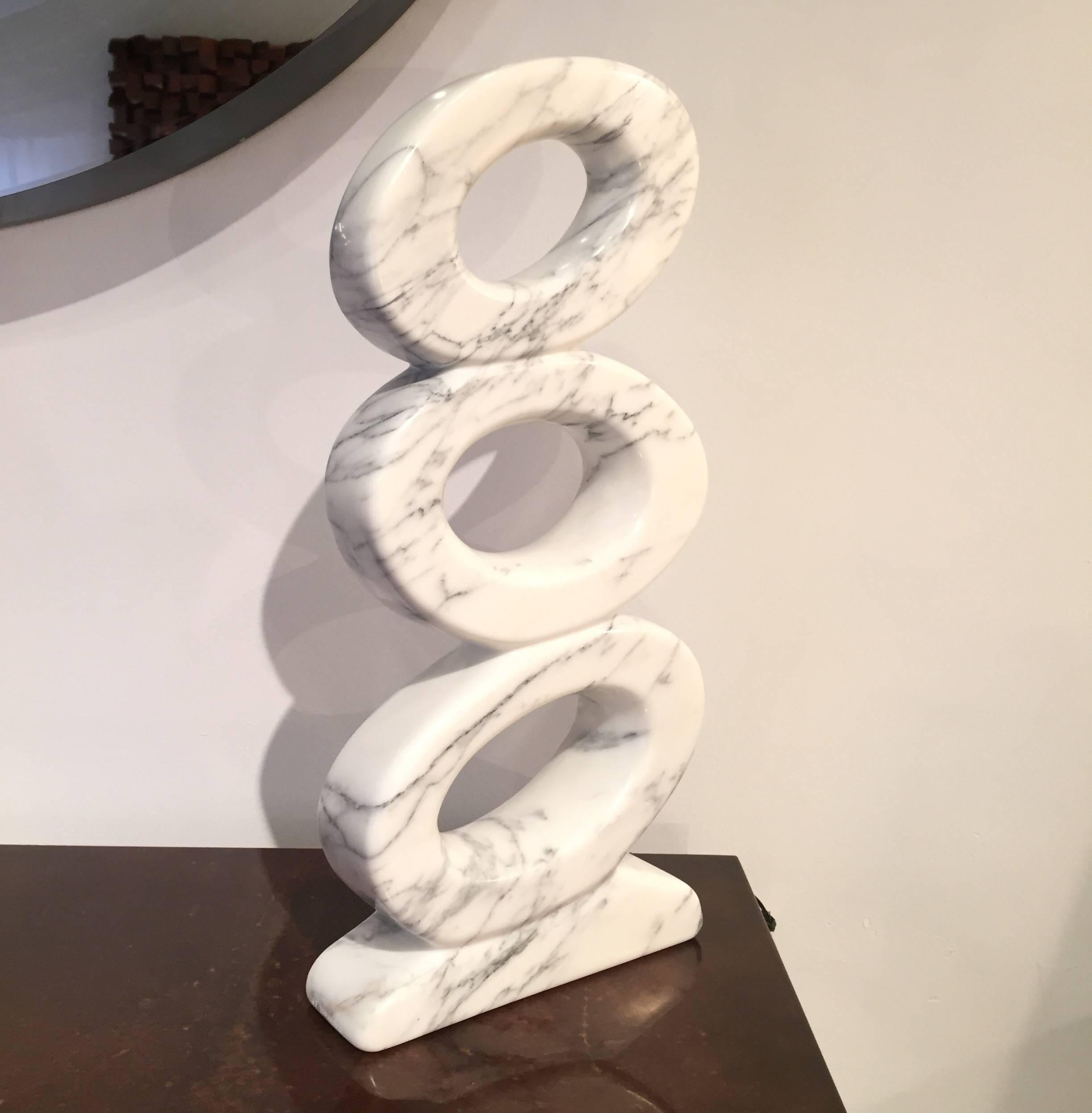 Mid-Century Modern Marble Sculpture by Jean Frederic Bourdier