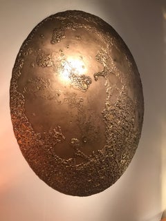 Large Bronze Moon Wall Mounted Sculpture