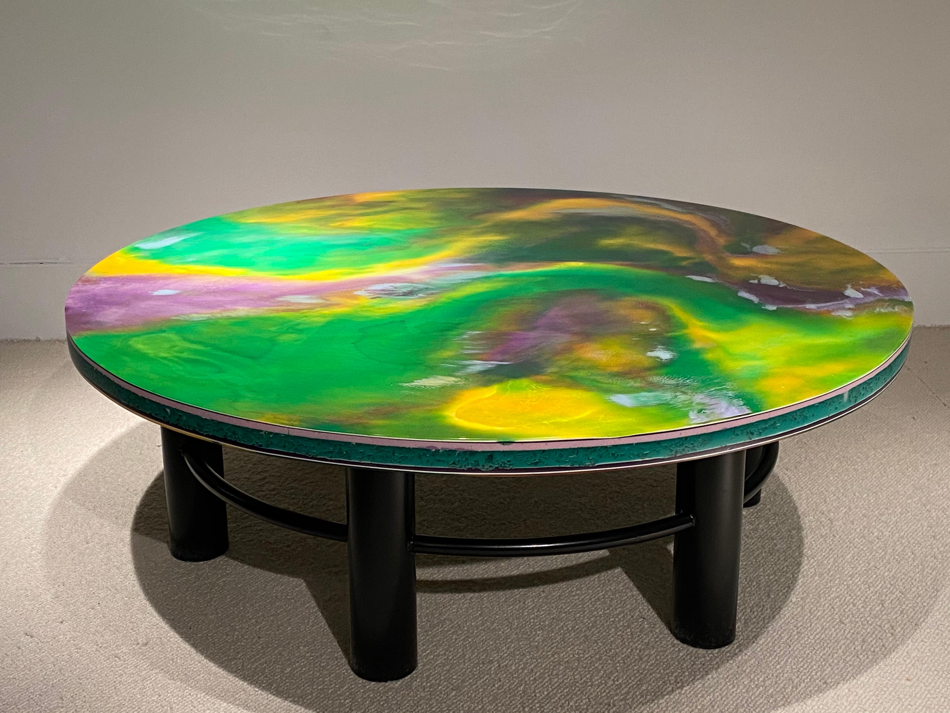1970s Resin Coffee Table by Pierre Giraudon For Sale 3