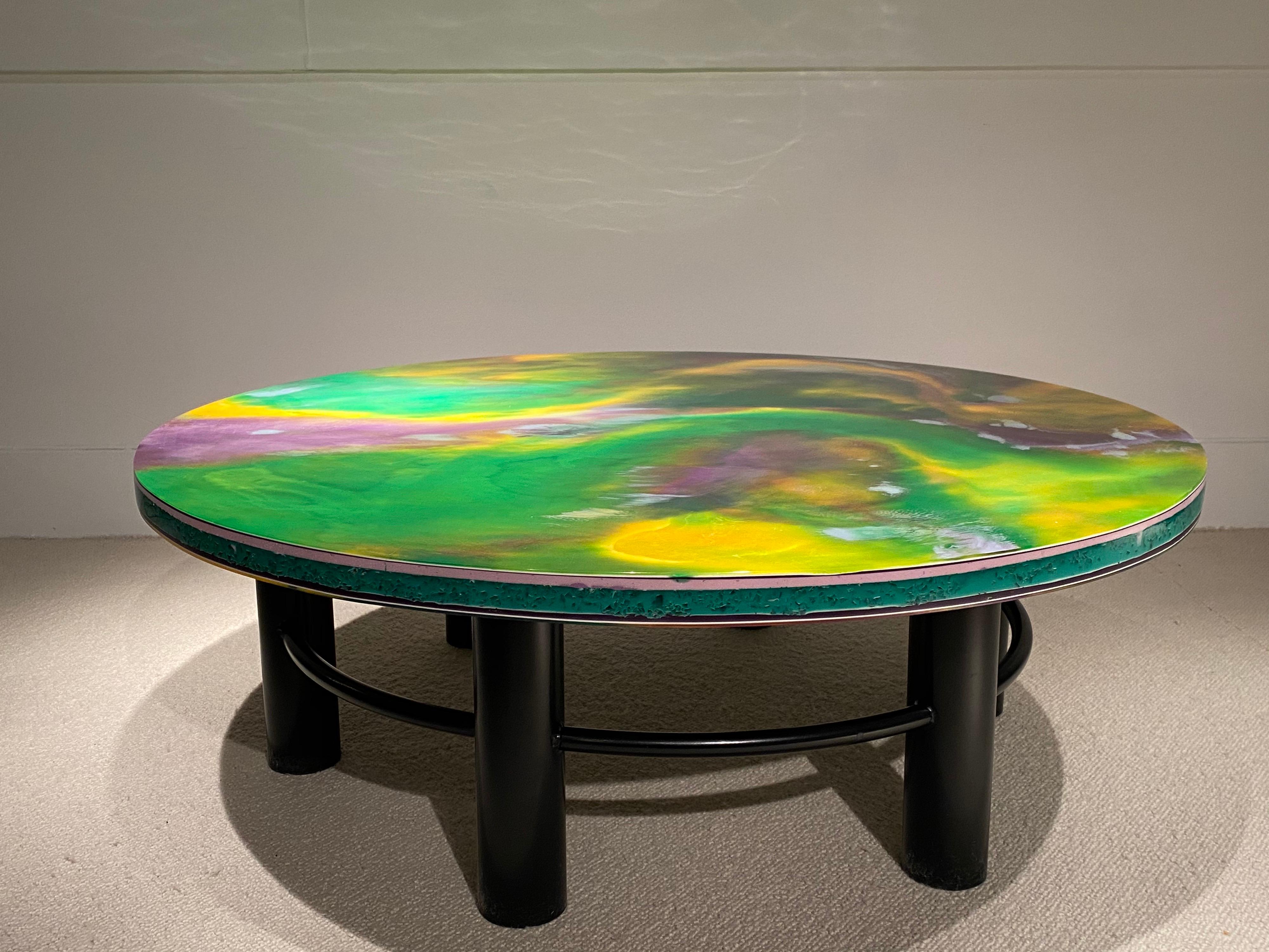 1970s Resin Coffee Table by Pierre Giraudon For Sale 6