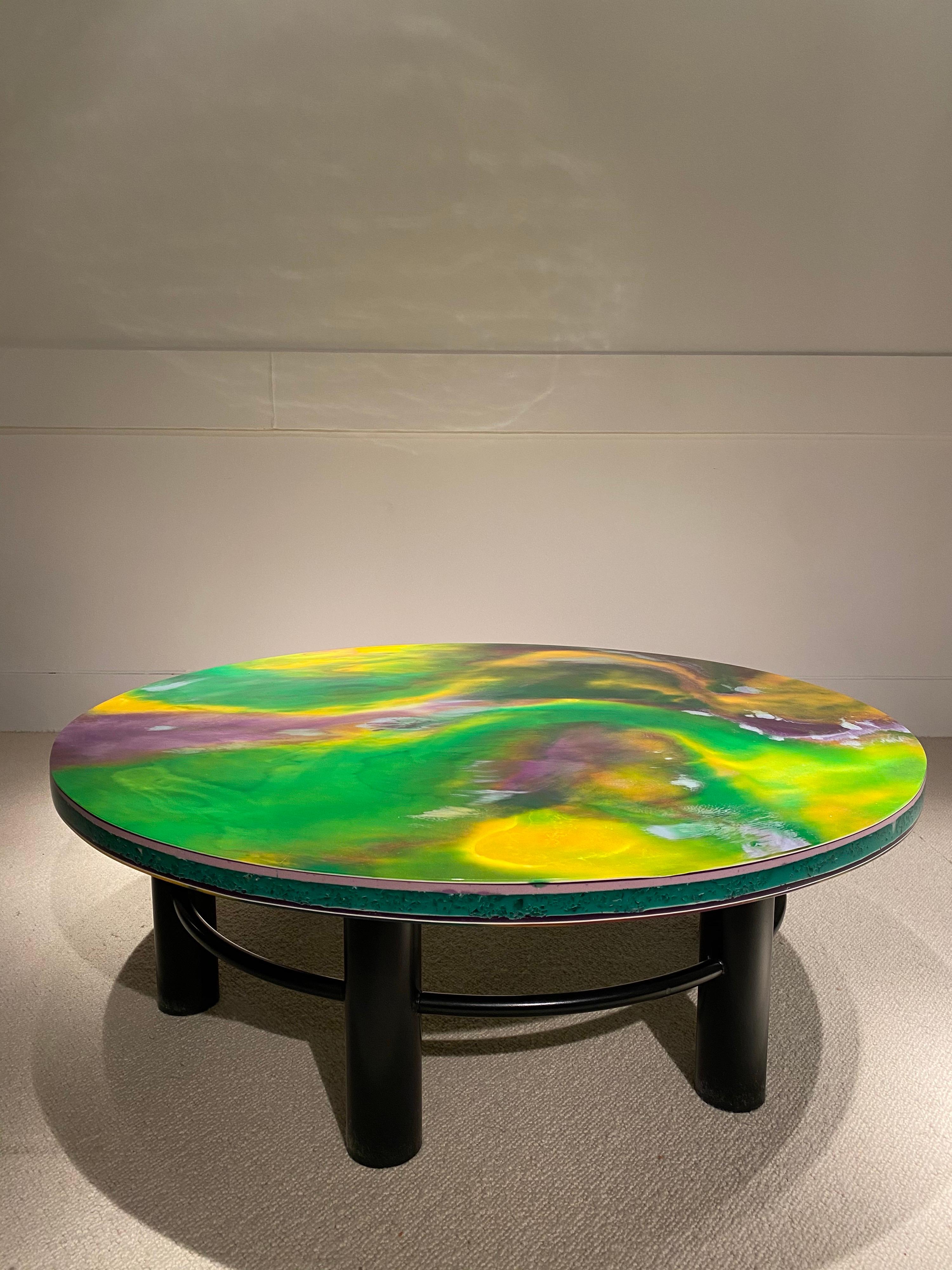 1970s Resin Coffee Table by Pierre Giraudon For Sale 7