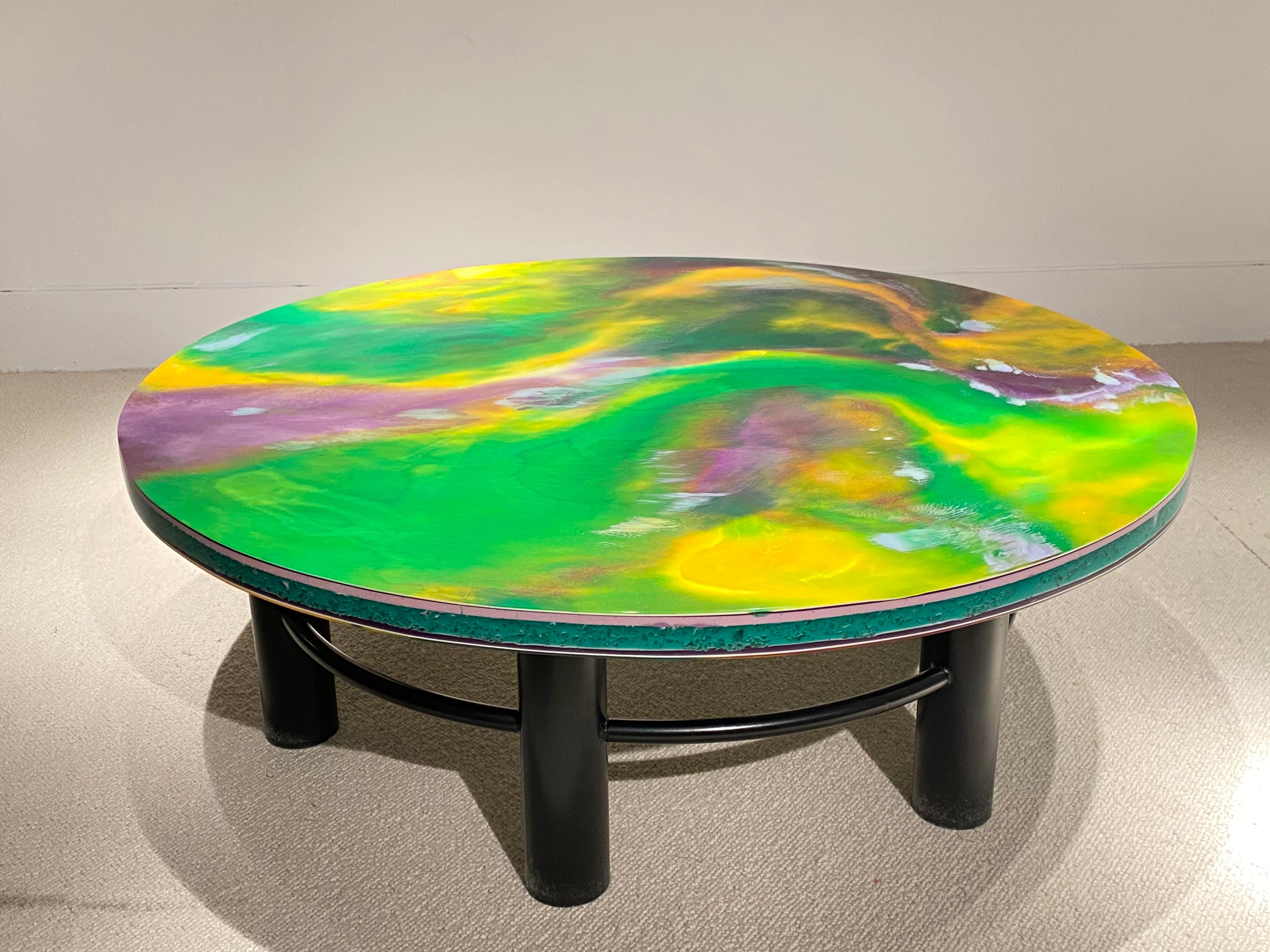 1970s Resin Coffee Table by Pierre Giraudon For Sale 9