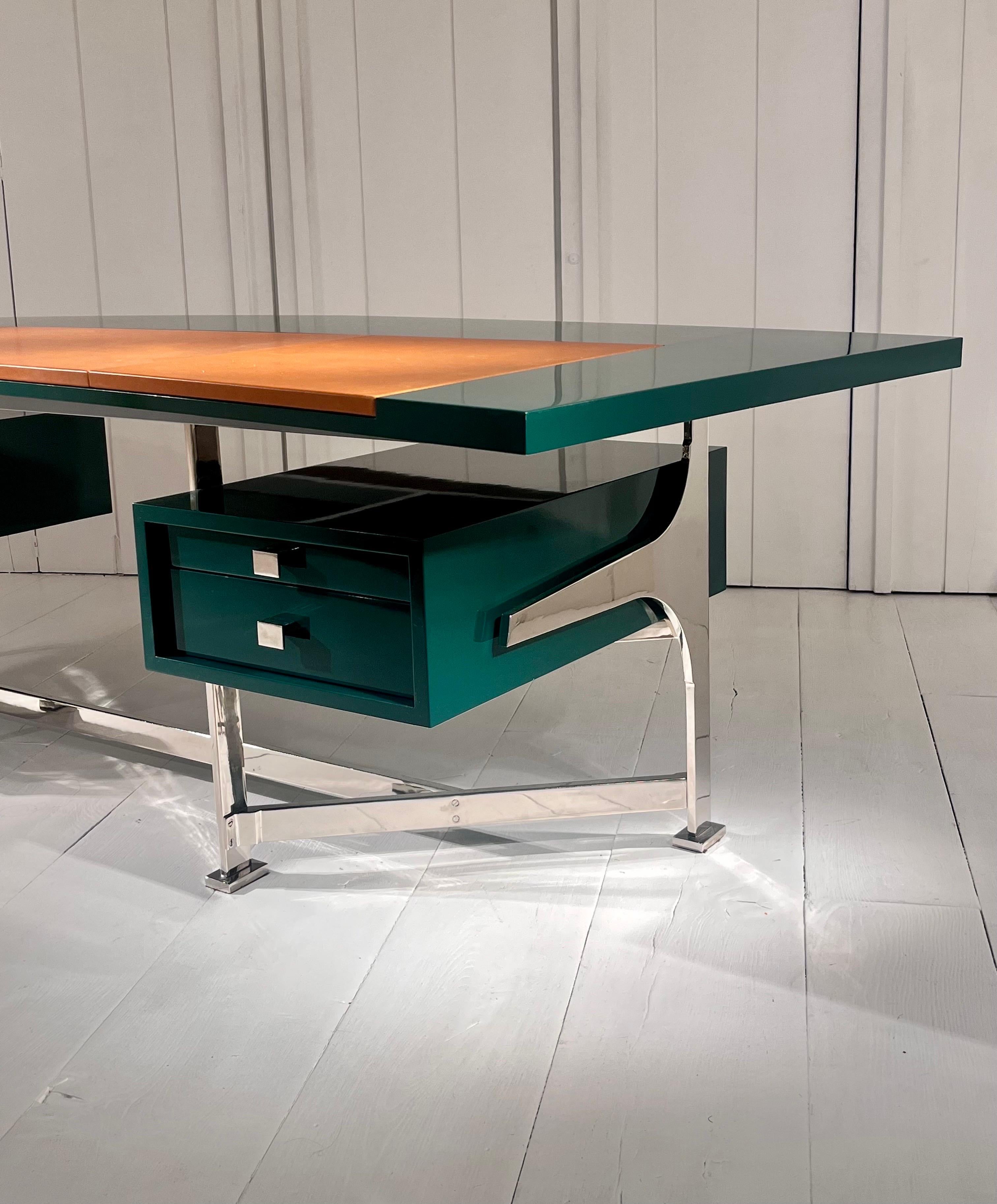 French 1960s Desk by Maison Leleu  For Sale