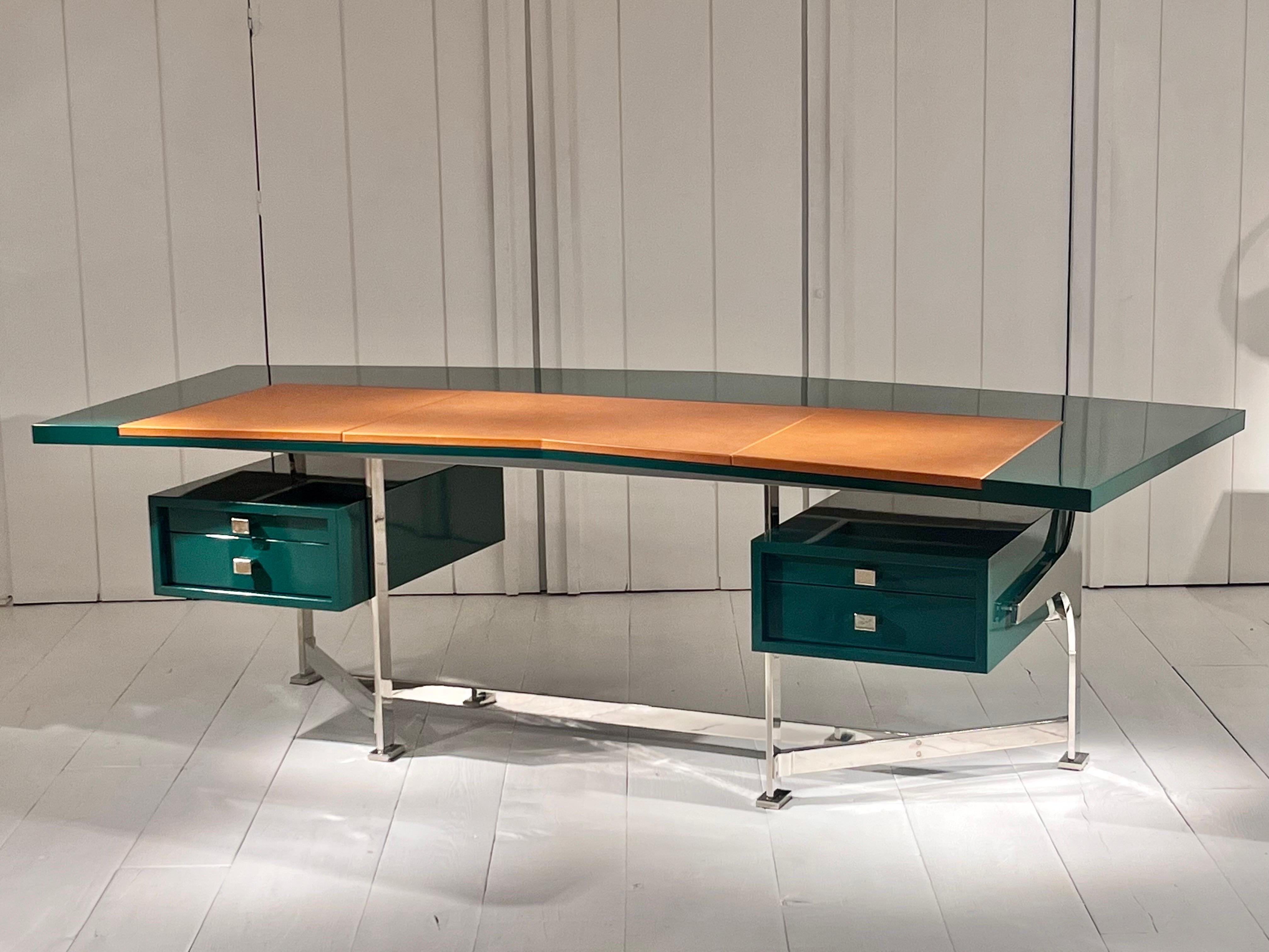 1960er-Schreibtisch von Maison Leleu  im Angebot 5