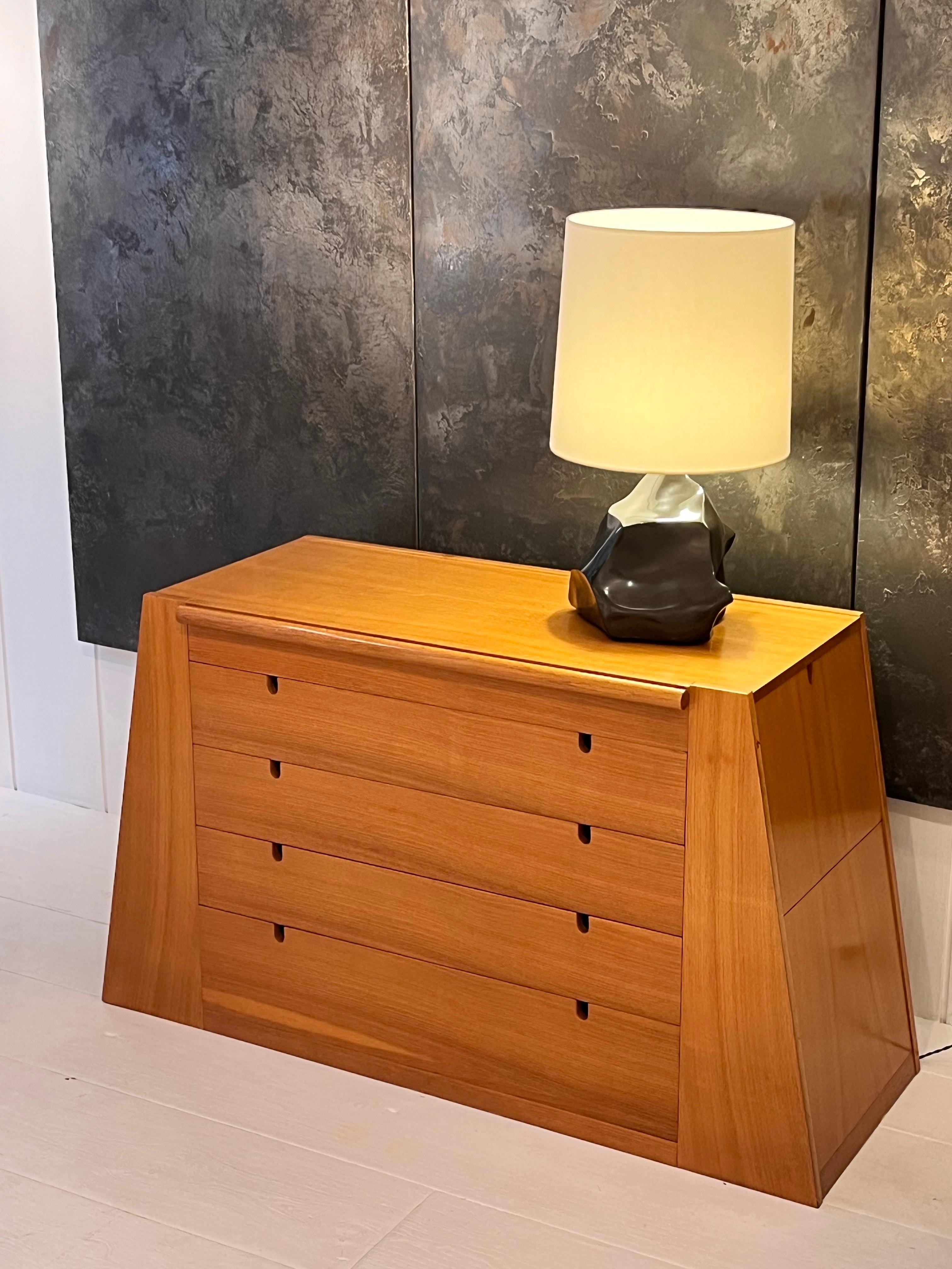Commode italienne en placage d'Oak Oak - Italie, vers 1980 6