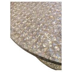 Two Low Tables of Mother-of-pearl Mosaic, XXth Century